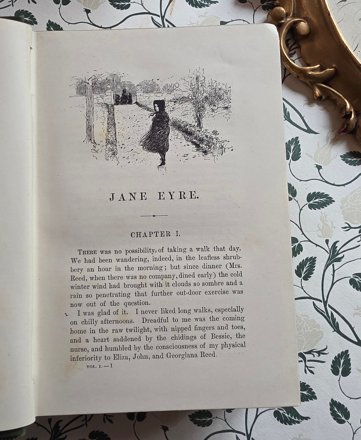 1897 Jane Eyre by Charlotte Bronte - Illustrated Antique Book