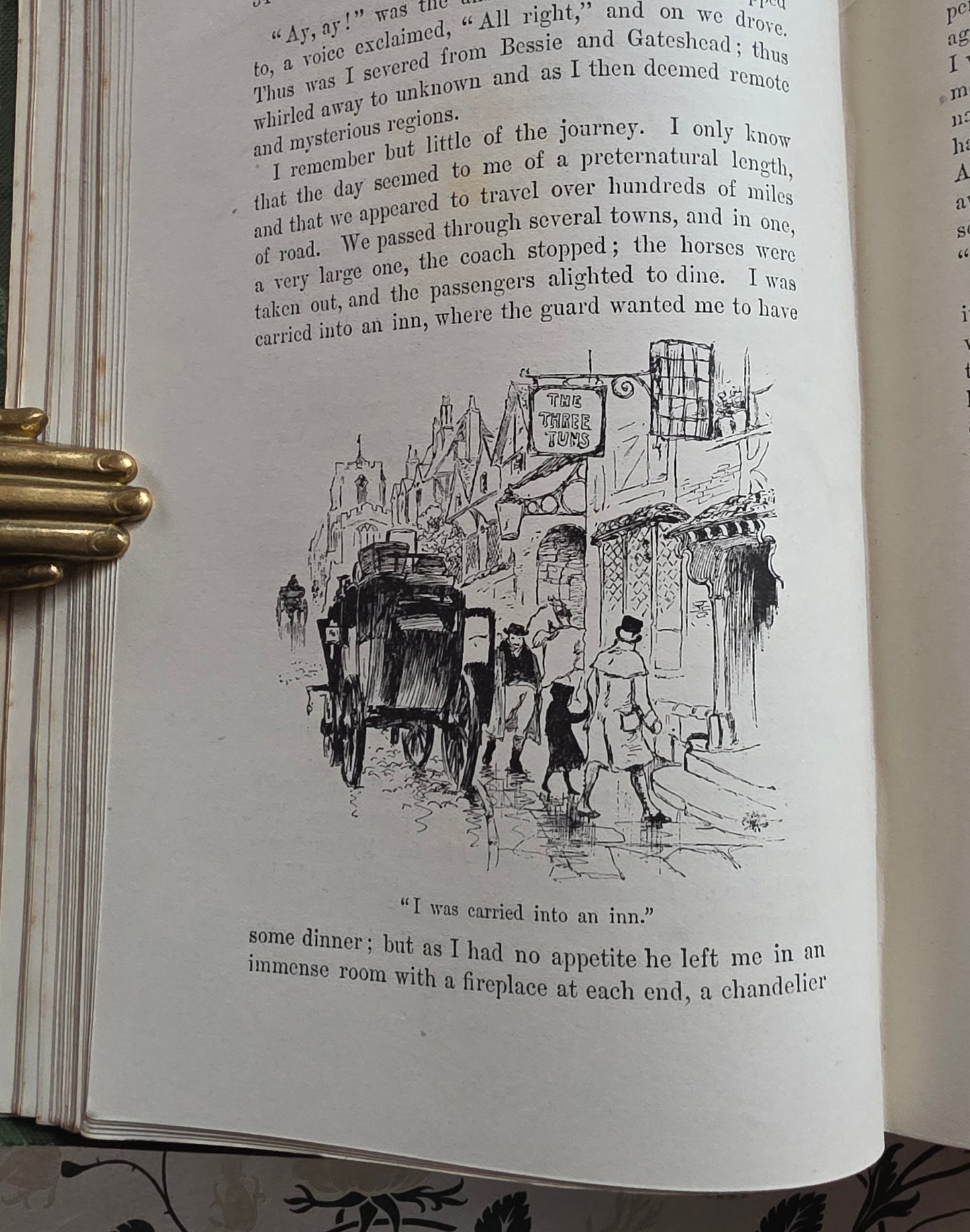 1897 Jane Eyre by Charlotte Bronte - Illustrated Antique Book