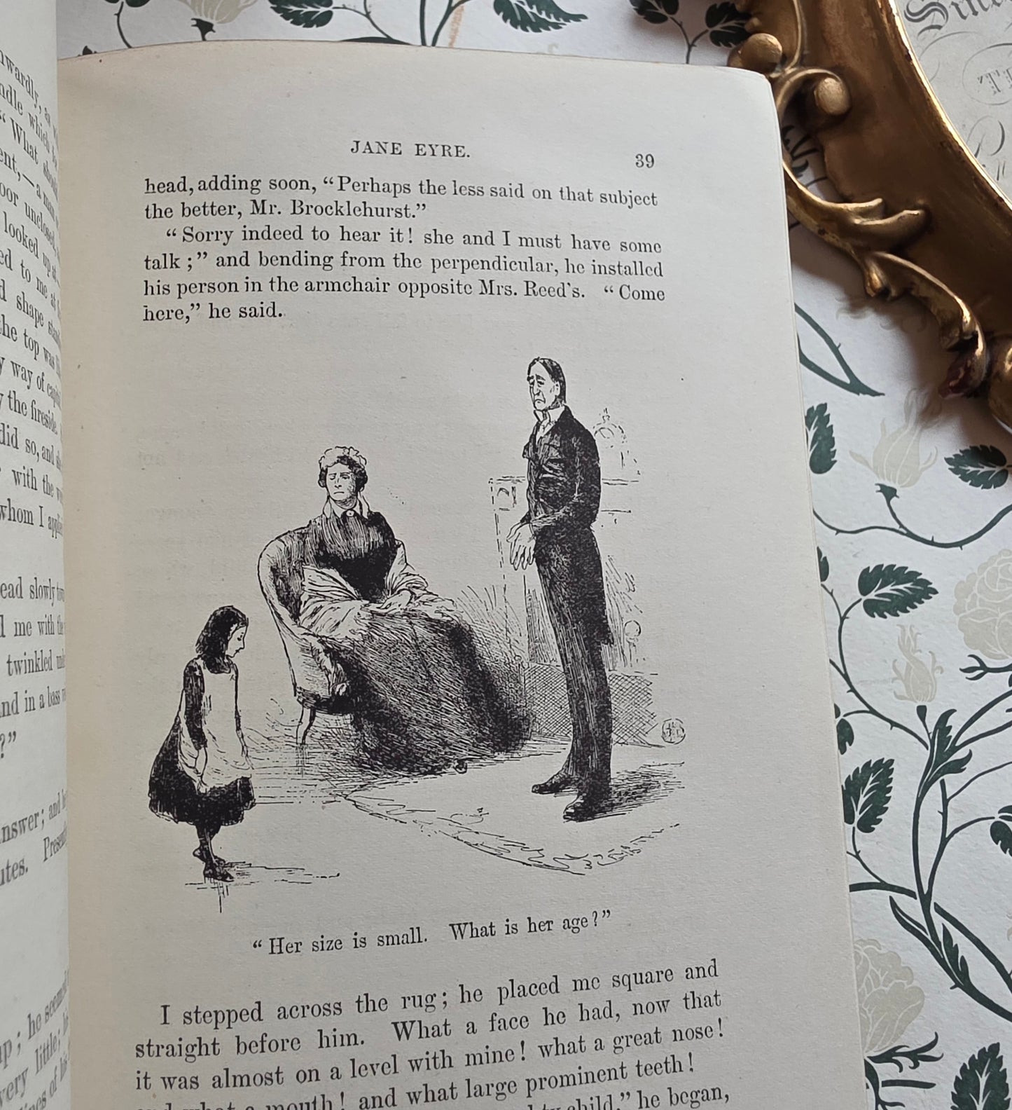 1897 Jane Eyre by Charlotte Bronte - Illustrated Antique Book