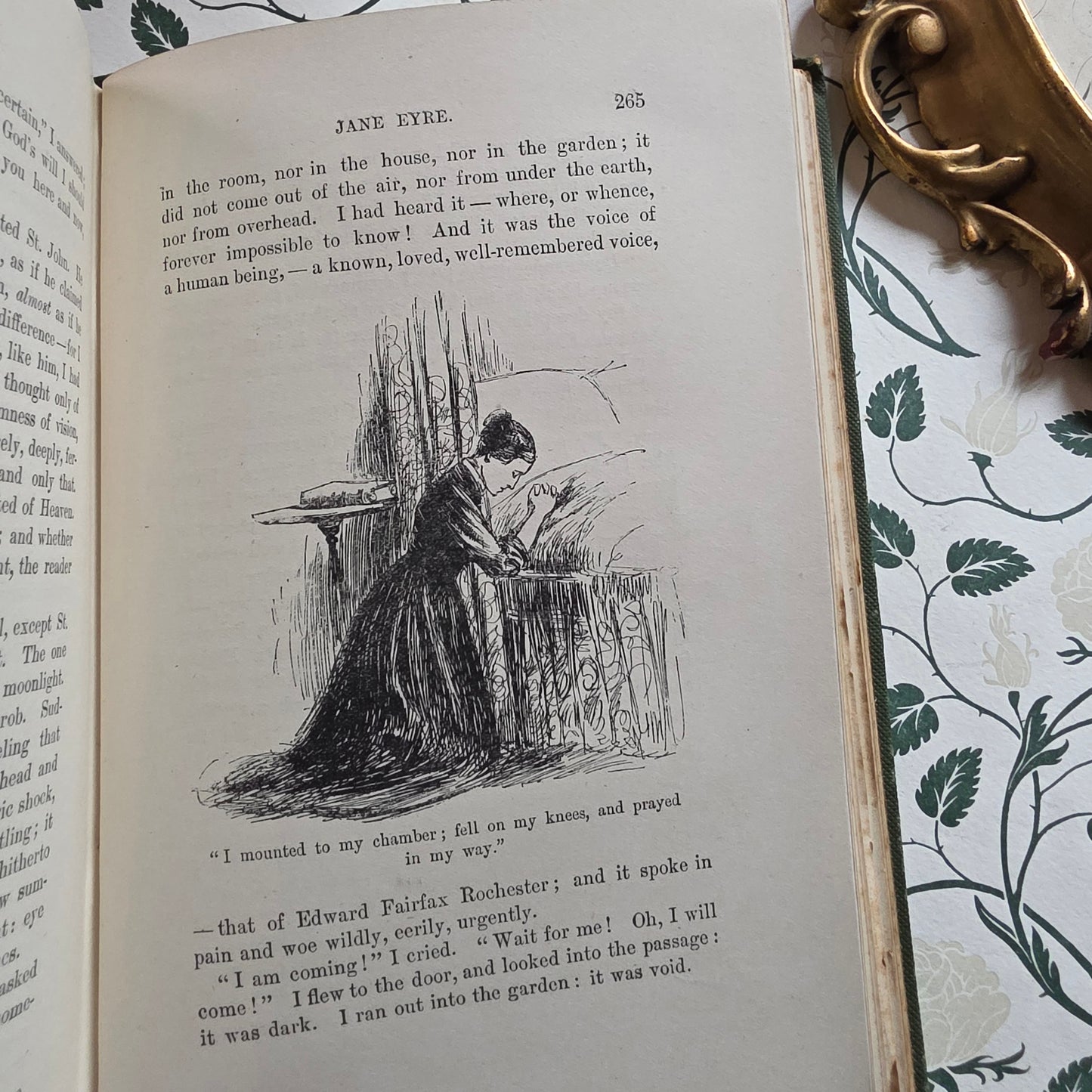 1897 Jane Eyre by Charlotte Bronte - Illustrated Antique Book