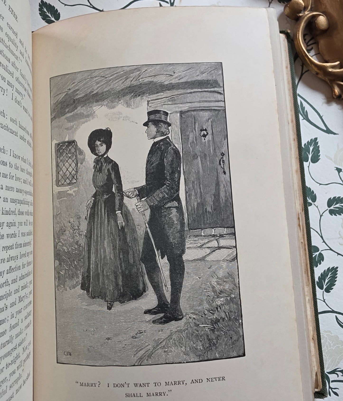 1897 Jane Eyre by Charlotte Bronte - Illustrated Antique Book