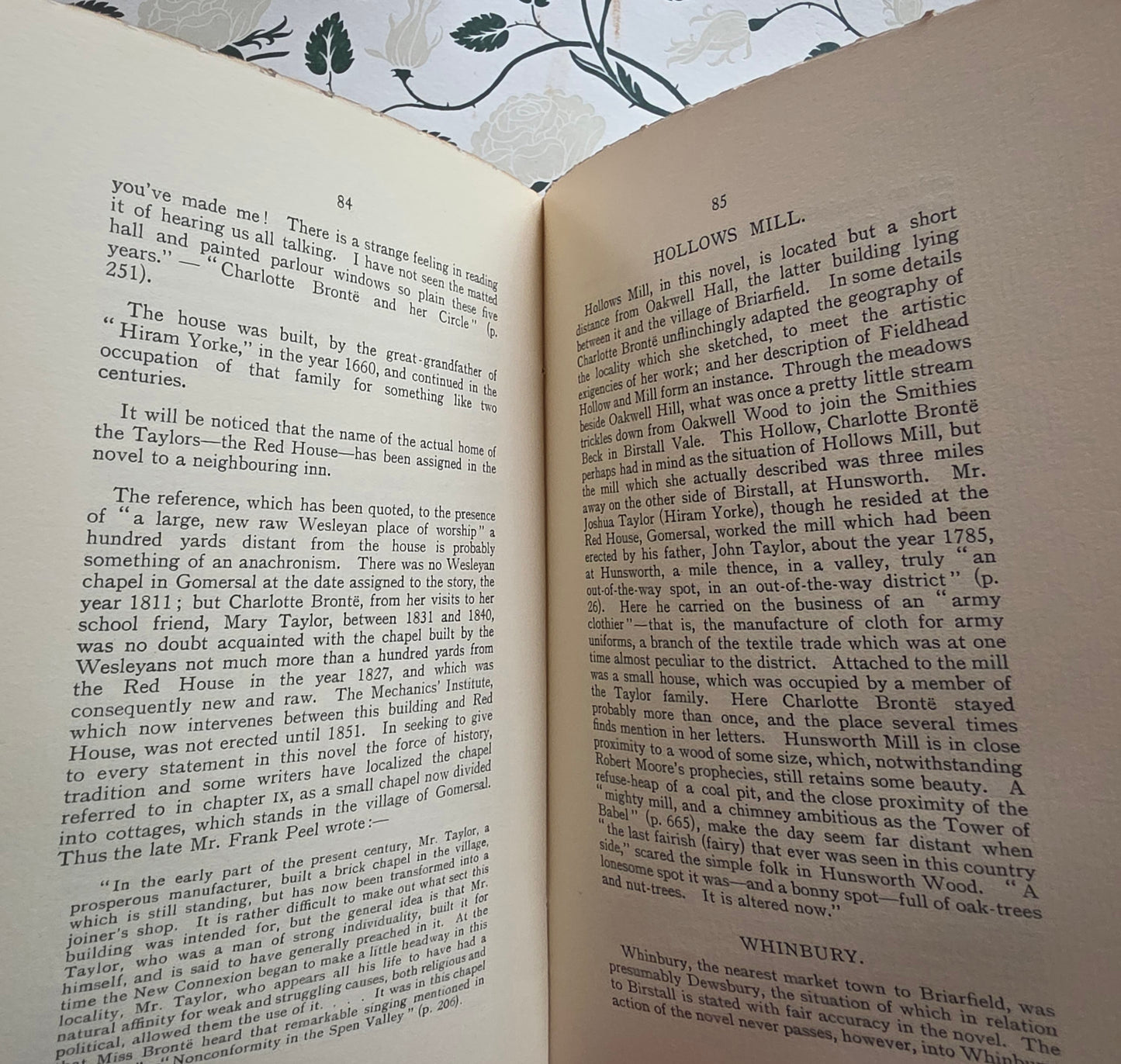 1935 Sources of Charlotte Bronte's Novels - Persons and Places - Vintage Book