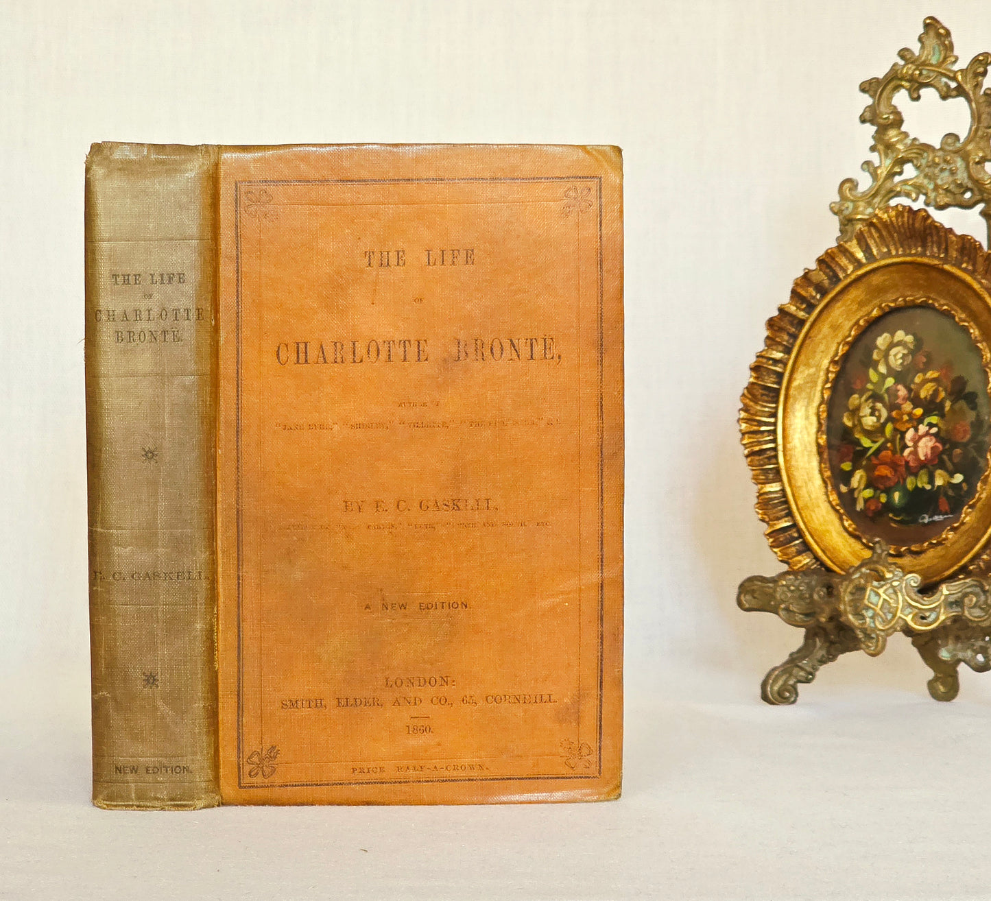 RESERVED 1860 Life of Charlotte Bronte by EC Gaskell - Early Edition, Just 3 Years After Initial Publication