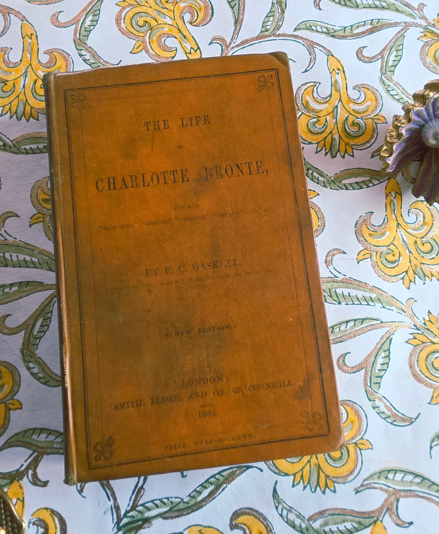 RESERVED 1860 Life of Charlotte Bronte by EC Gaskell - Early Edition, Just 3 Years After Initial Publication
