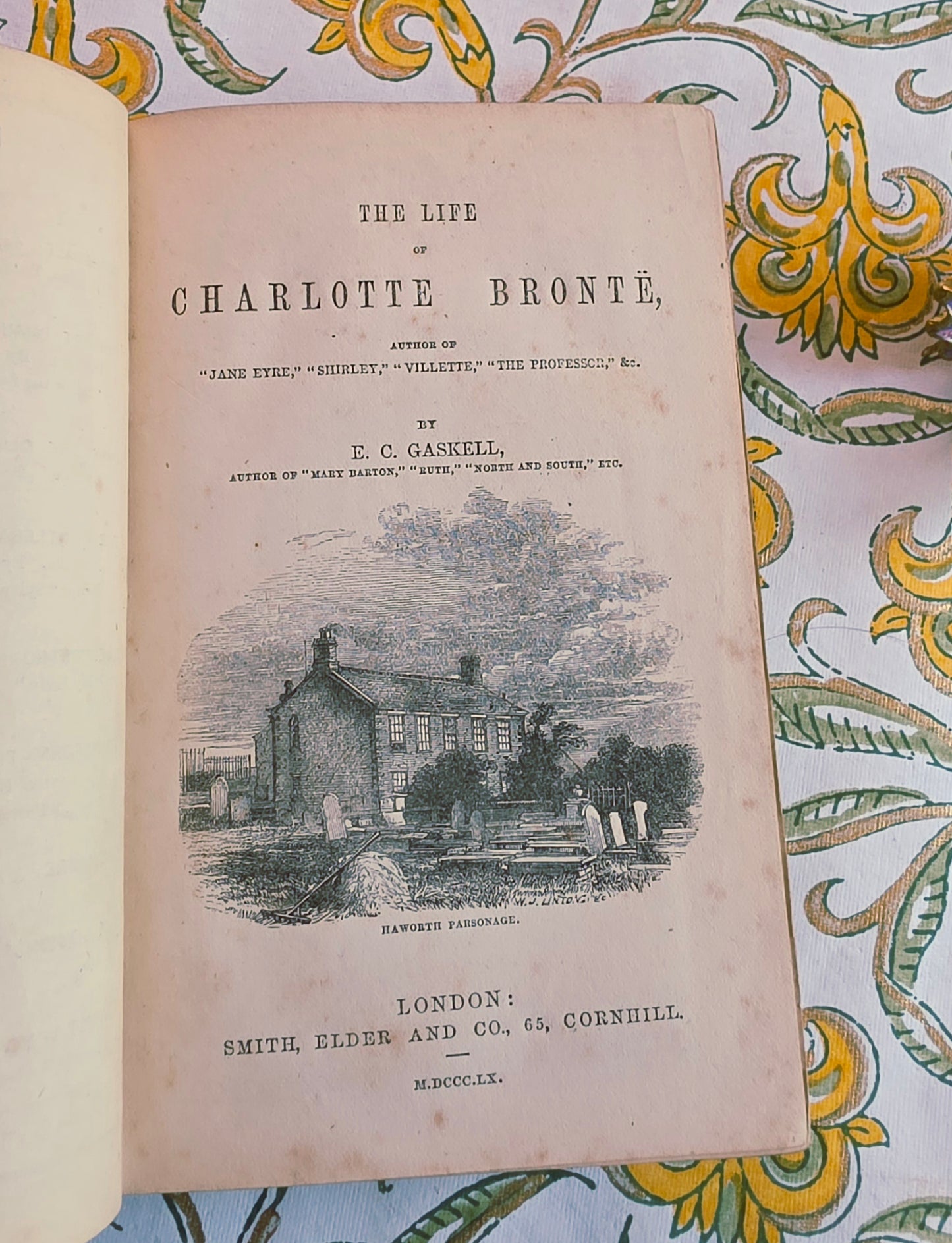 RESERVED 1860 Life of Charlotte Bronte by EC Gaskell - Early Edition, Just 3 Years After Initial Publication