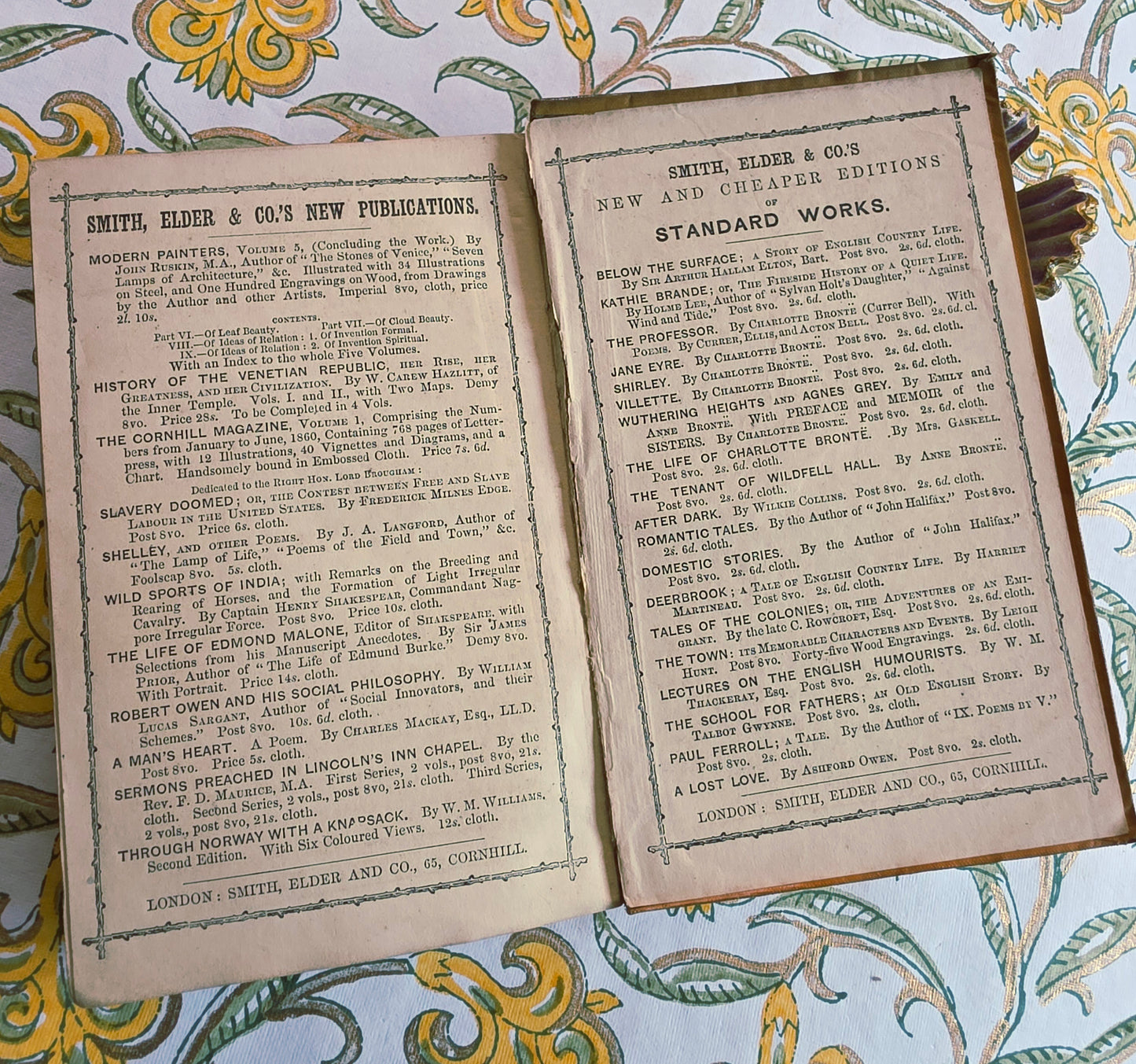 RESERVED 1860 Life of Charlotte Bronte by EC Gaskell - Early Edition, Just 3 Years After Initial Publication