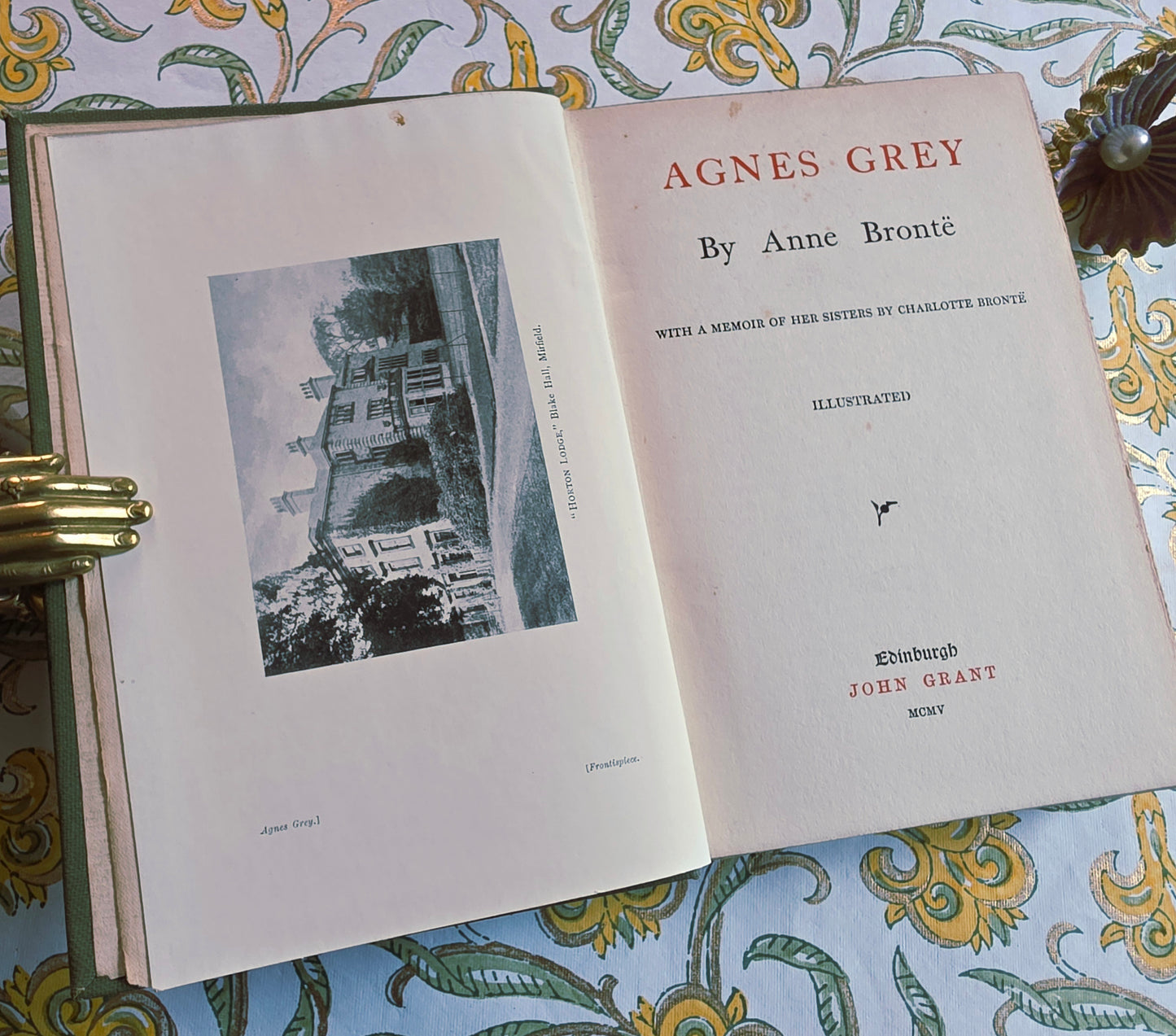 1905 Agnes Grey by Anne Bronte - Antique Book