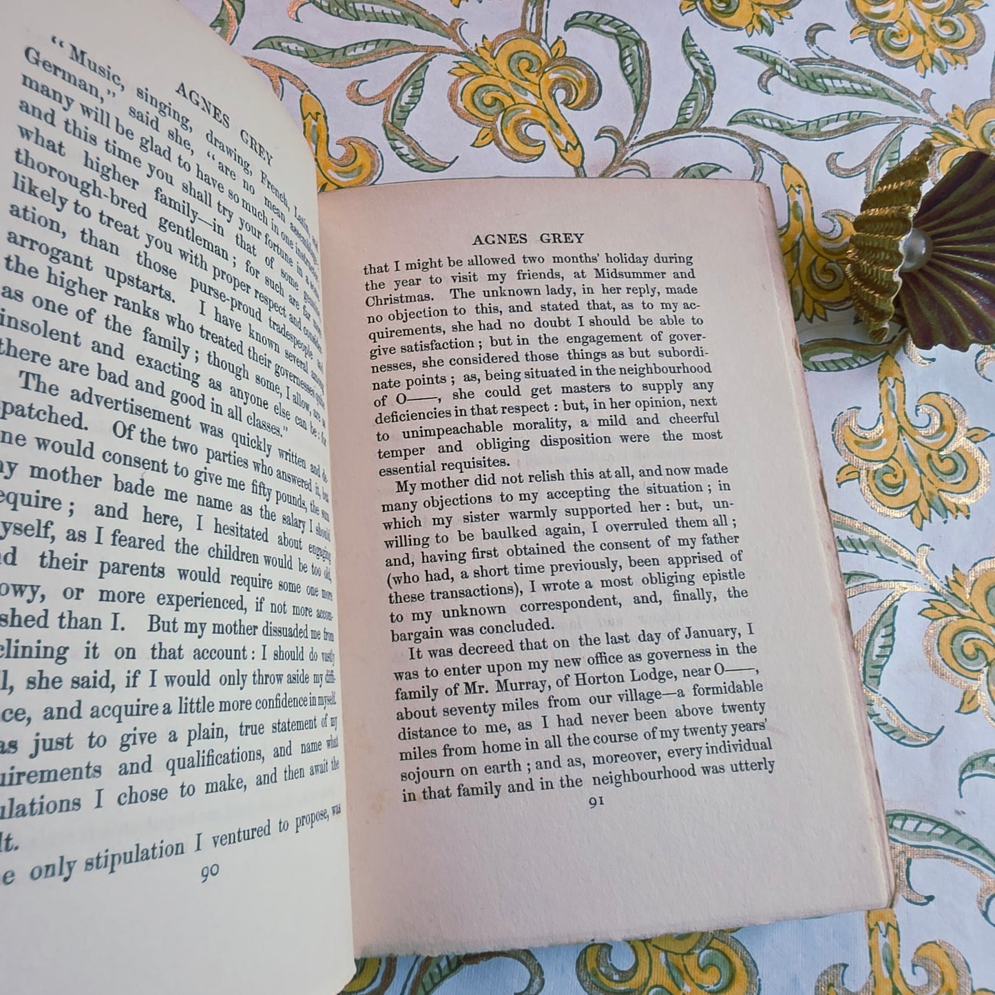 1905 Agnes Grey by Anne Bronte - Antique Book
