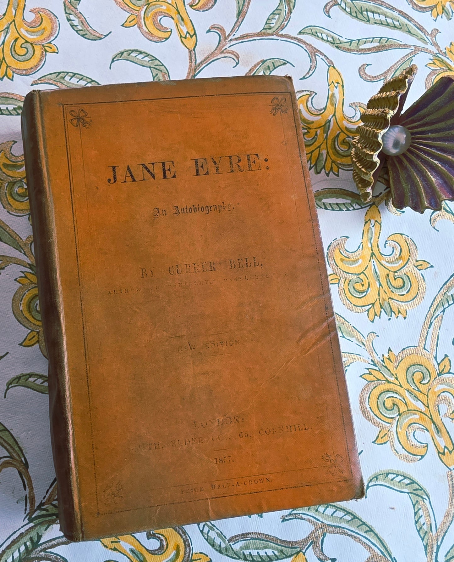 1857 Jane Eyre by Currer Bell / Extremely Early Copy Published Just 10 Years After Original / LACKS TITLE PAGE