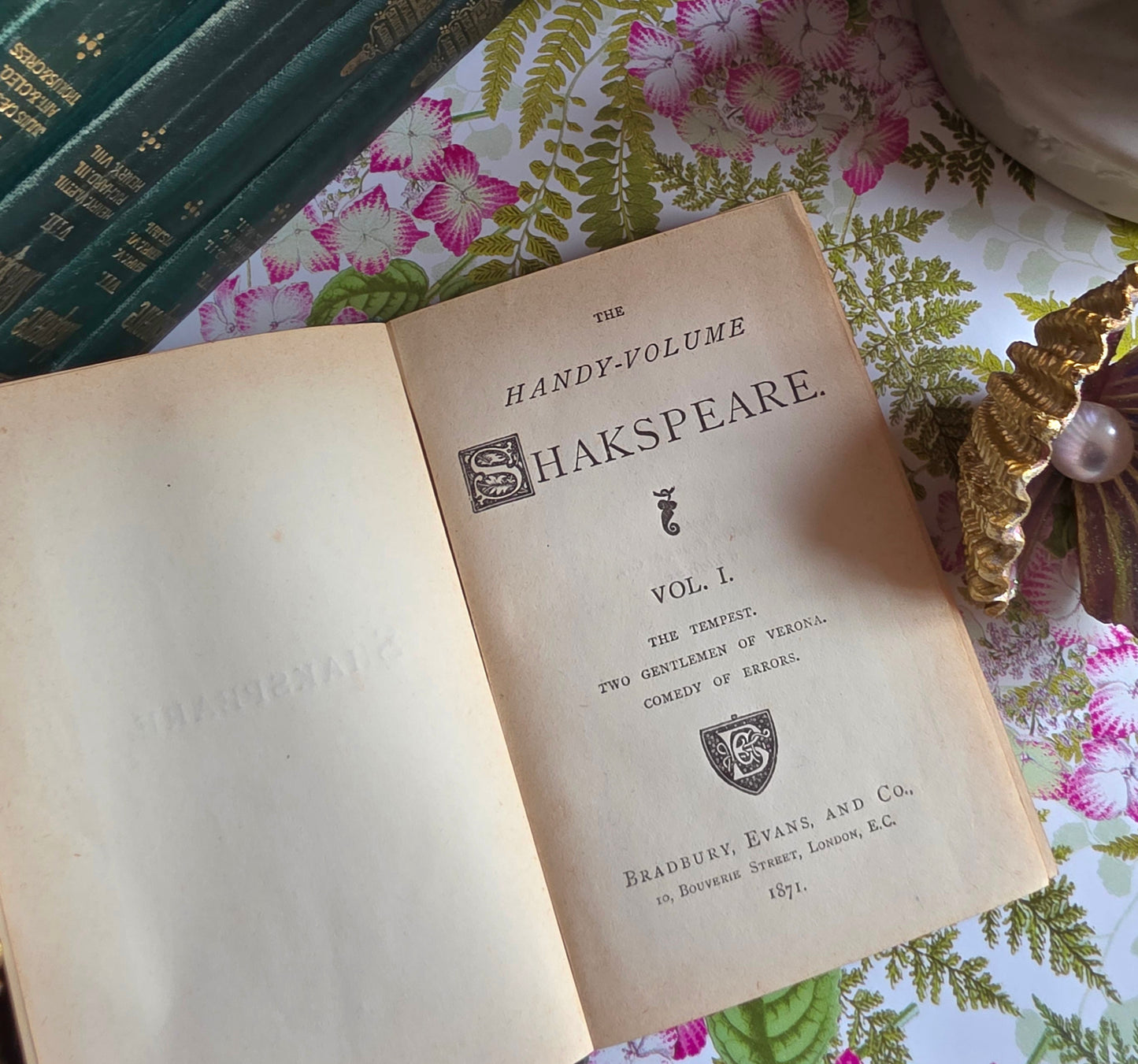 1871 The Handy Volume Shakespeare - Complete Antique Set of Pocket Books in 13 Volumes