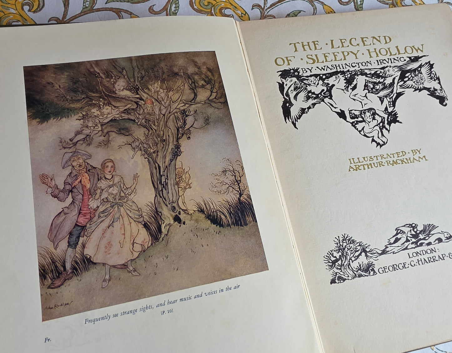 1928 The Legend of Sleepy Hollow by Washington Irving - Illustrated by Arthur Rackham