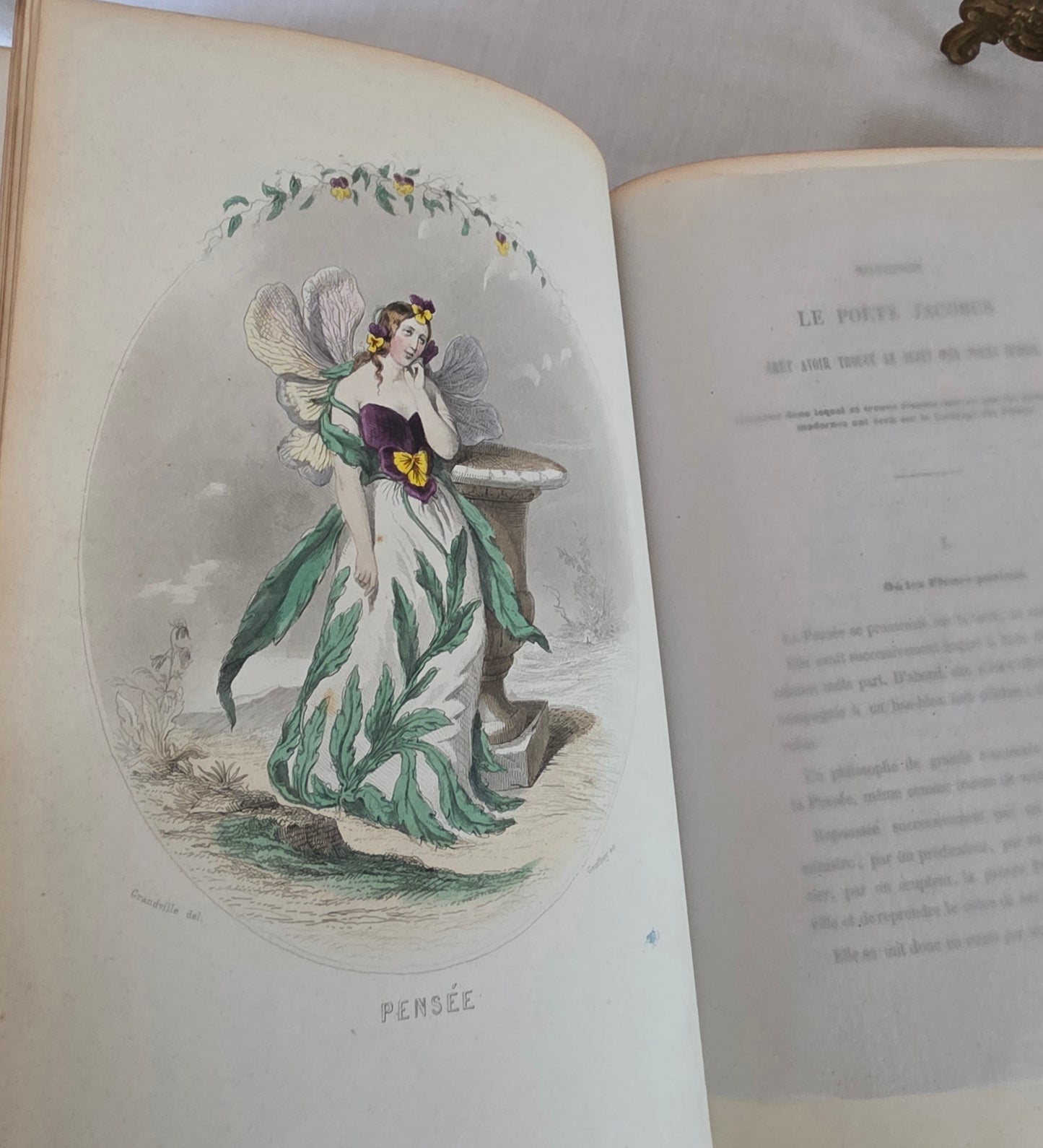 1847 Les Fleurs Animees (1st Edition, 2nd Imp) - Illustrated by Grandville