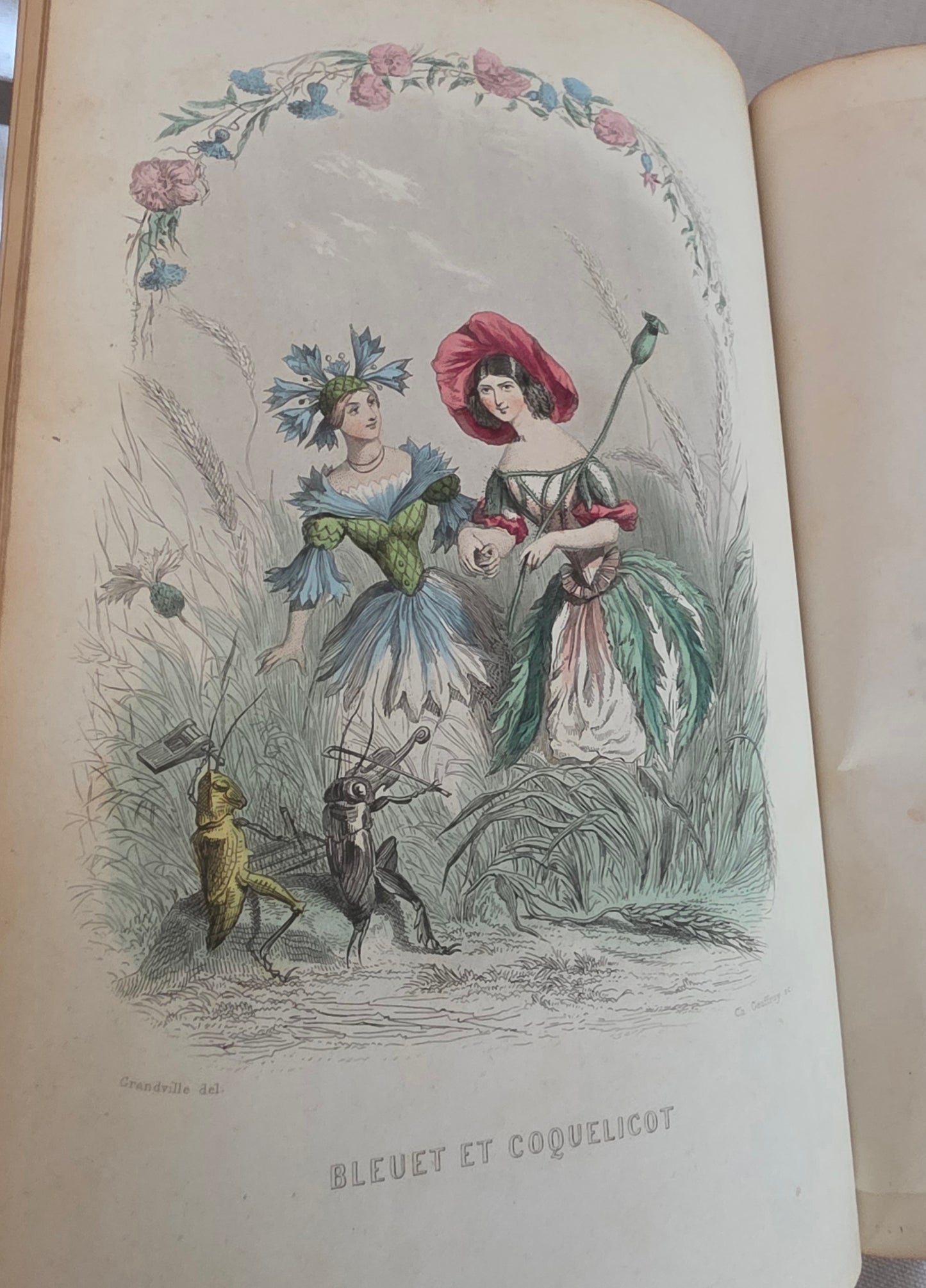 1847 Les Fleurs Animees (1st Edition, 2nd Imp) - Illustrated by Grandville