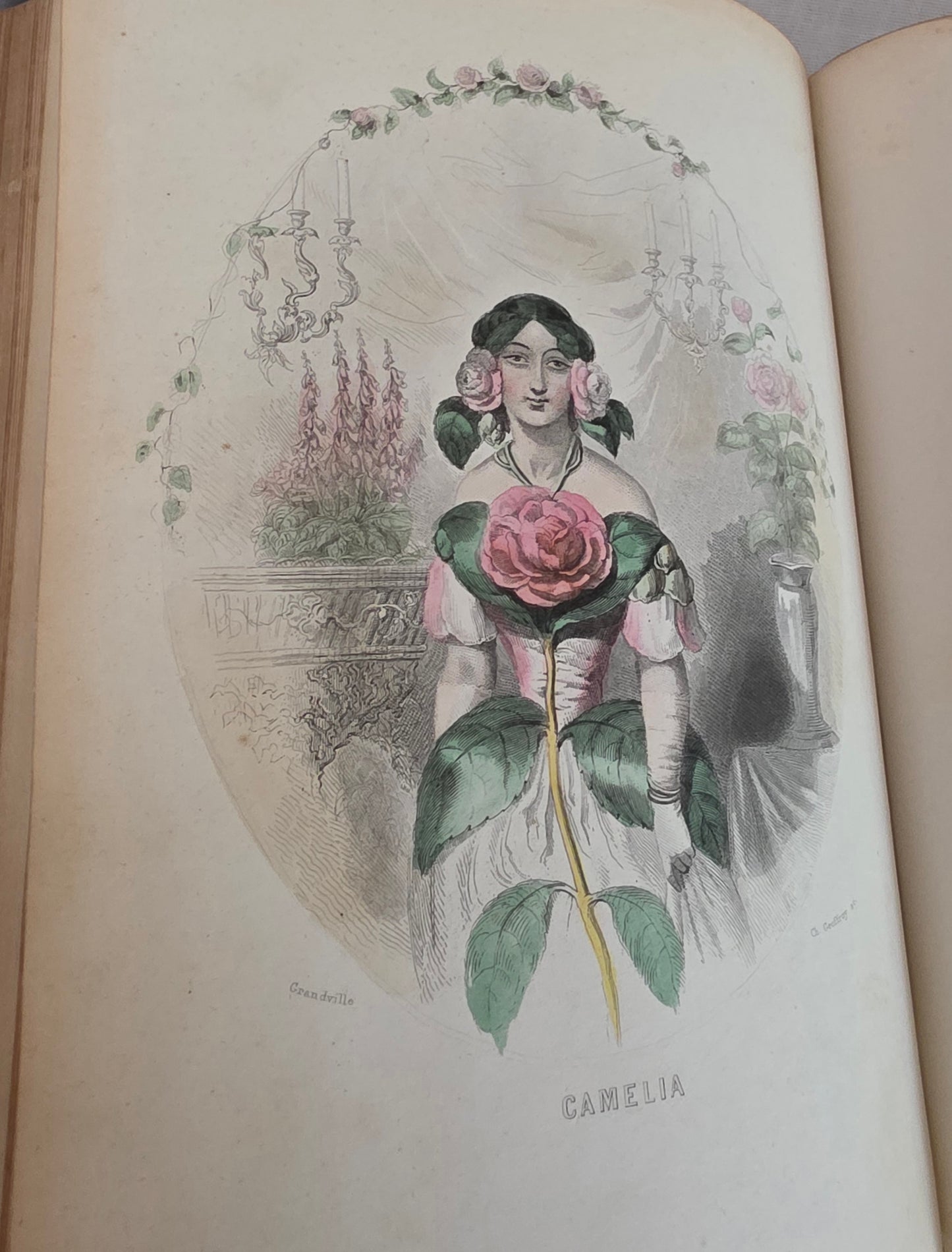 1847 Les Fleurs Animees (1st Edition, 2nd Imp) - Illustrated by Grandville