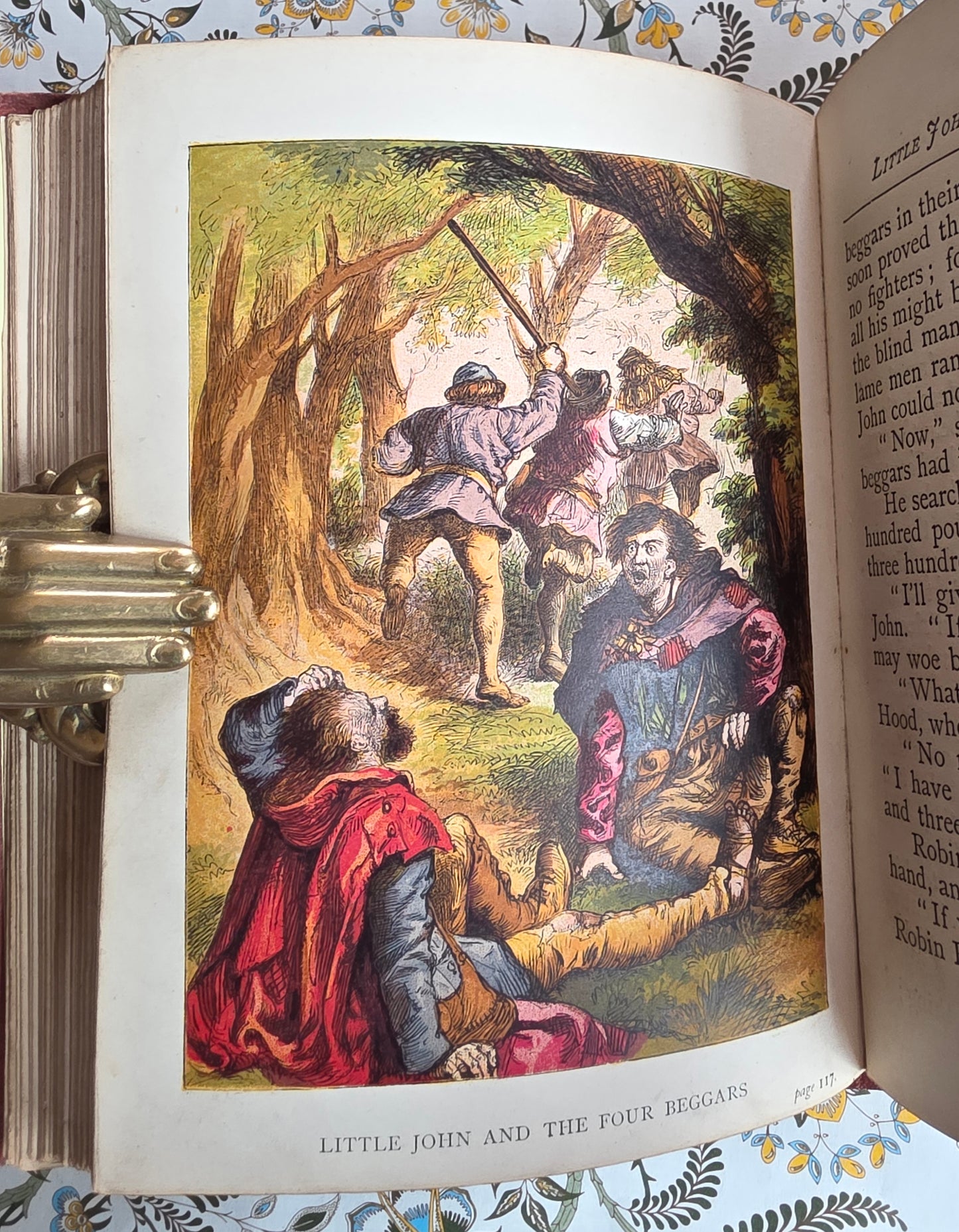 1871 The Story of Robin Hood by William Heaton - Scarce Antique Book