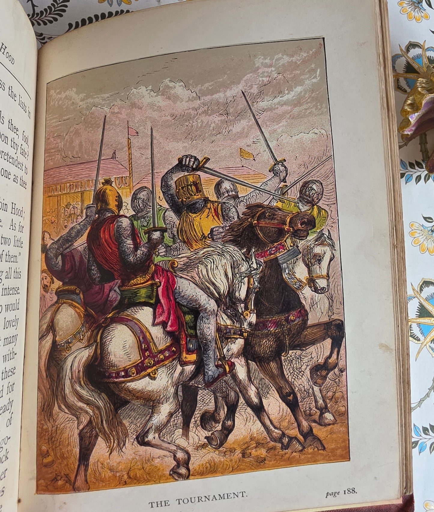 1871 The Story of Robin Hood by William Heaton - Scarce Antique Book