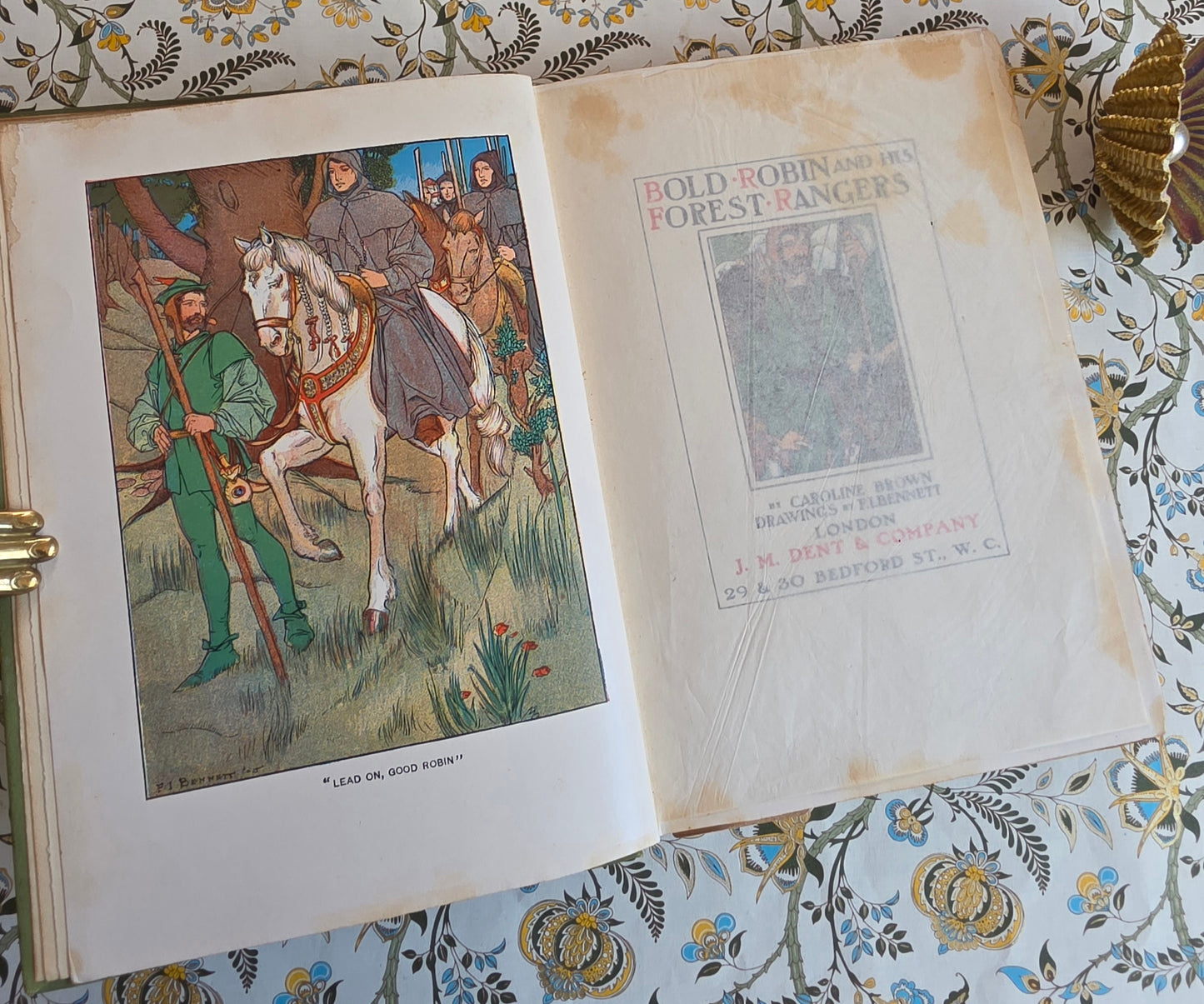 1905 Bold Robin and His Forest Rangers - Antique Robin Hood Book