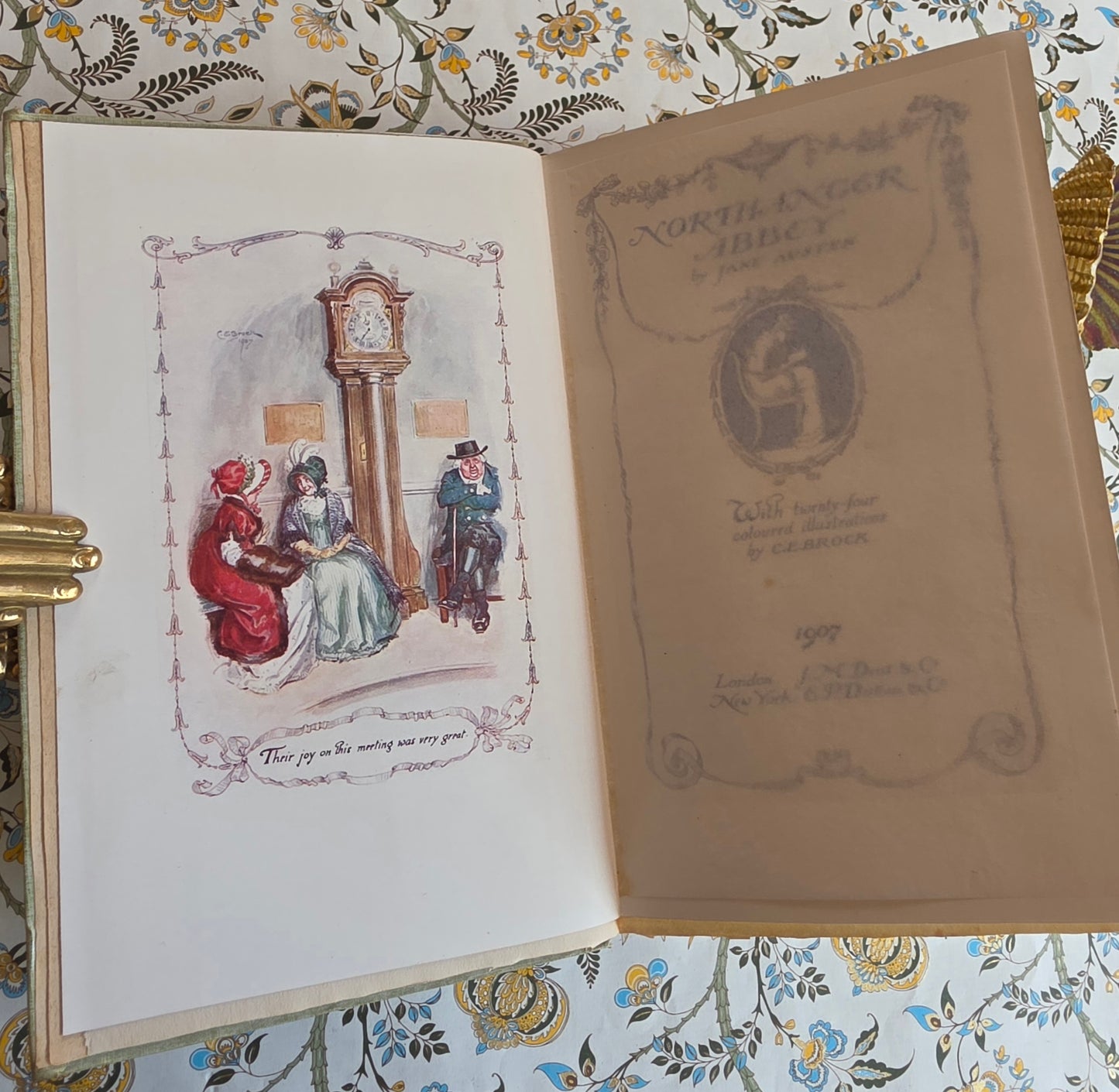 1907 Northanger Abbey by Jane Austen - Illustrated Antique Book