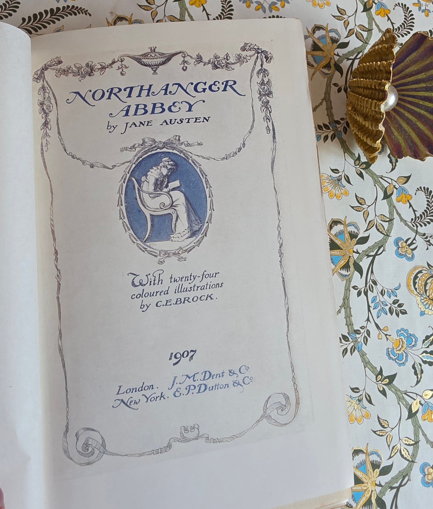 1907 Northanger Abbey by Jane Austen - Illustrated Antique Book