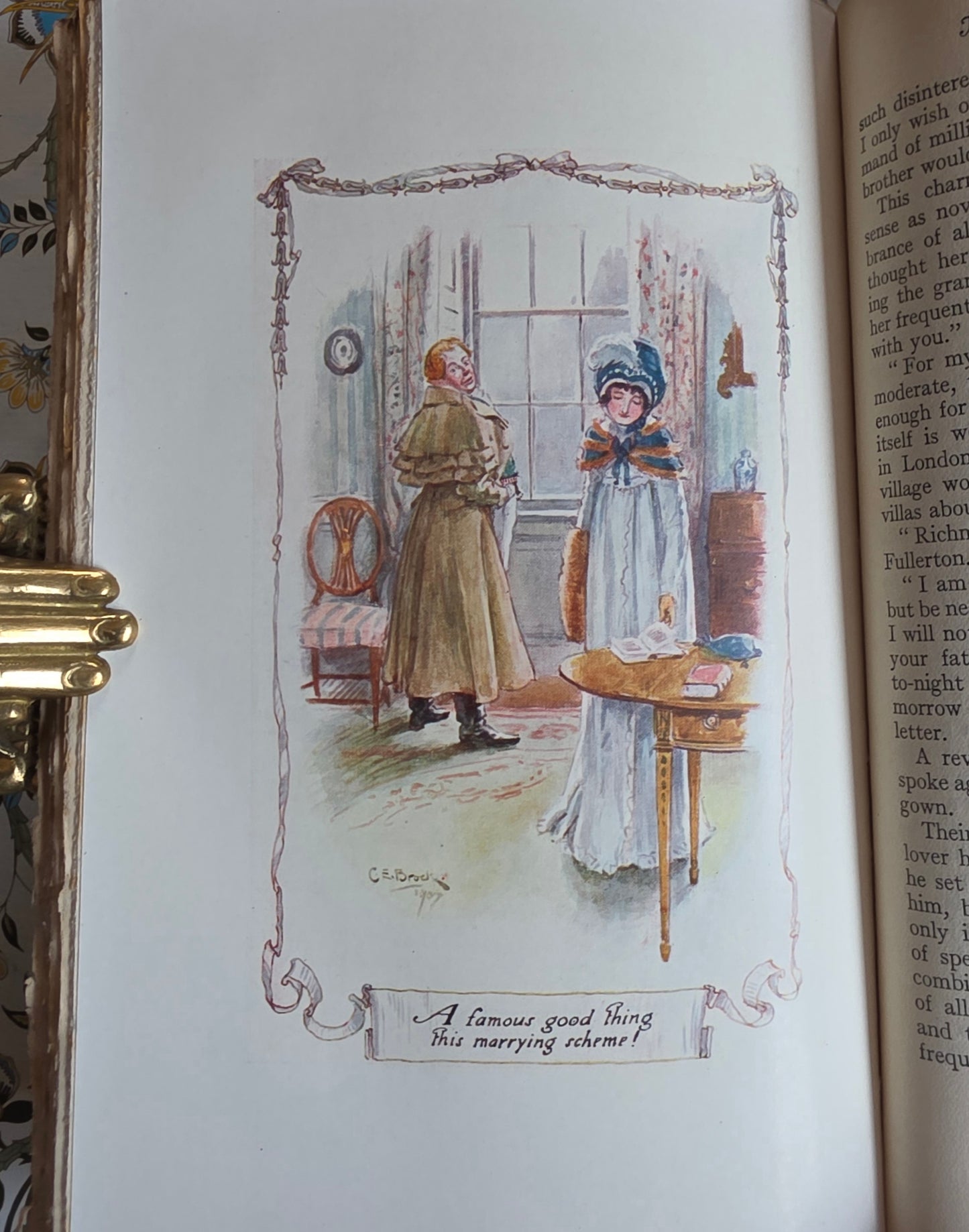 1907 Northanger Abbey by Jane Austen - Illustrated Antique Book