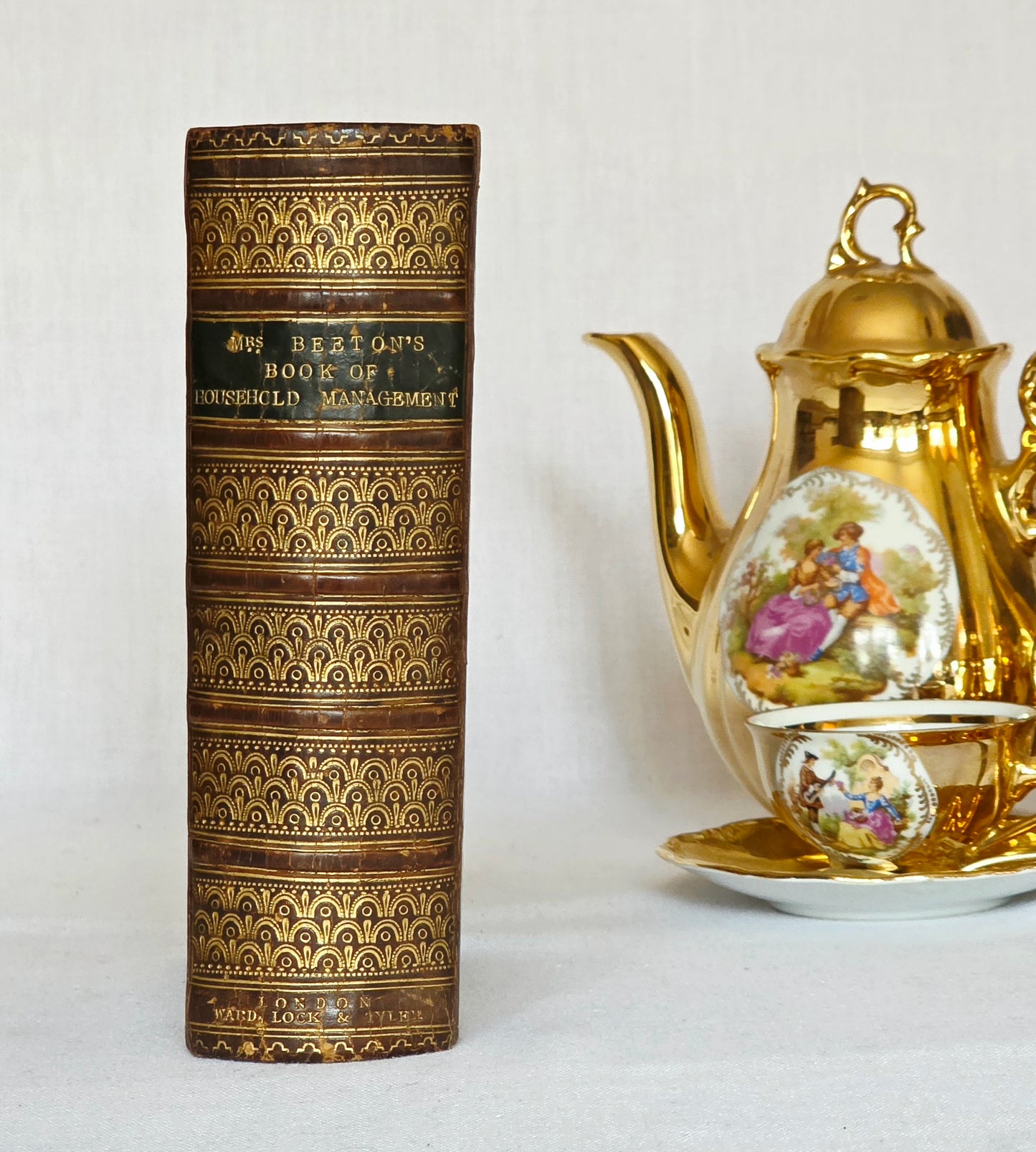 1869 The Book of Household Management by Mrs Isabella Beeton - 12 Colour Plates - Antique Book