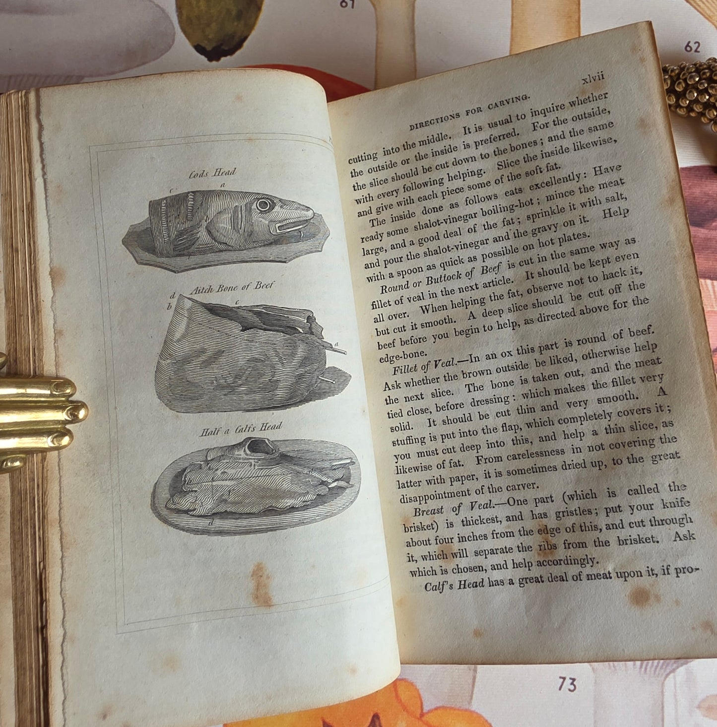 1833 A New System of Domestic Cookery - By A Lady / Illustrated Antique Book