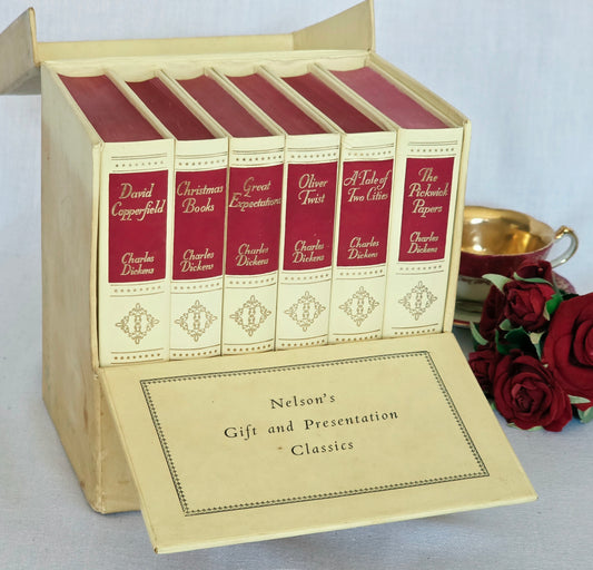 1950s Boxed Set of Dickens' Novels - Vintage Book Set