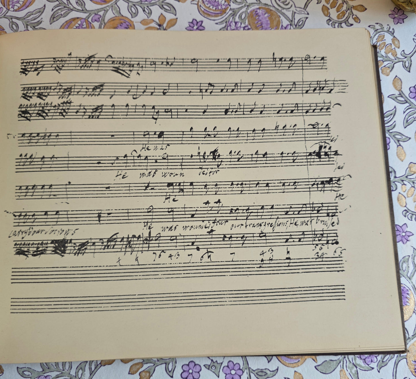 1868 - Fac-simile of the Autograph Score of Handel's Messiah - Antique Reproduction of Original Manuscript