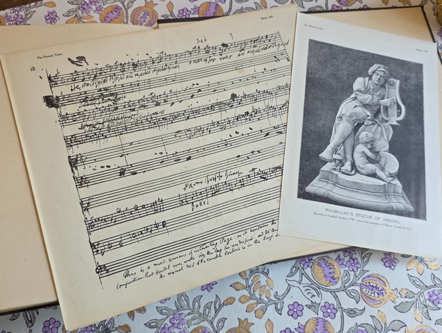 1868 - Fac-simile of the Autograph Score of Handel's Messiah - Antique Reproduction of Original Manuscript
