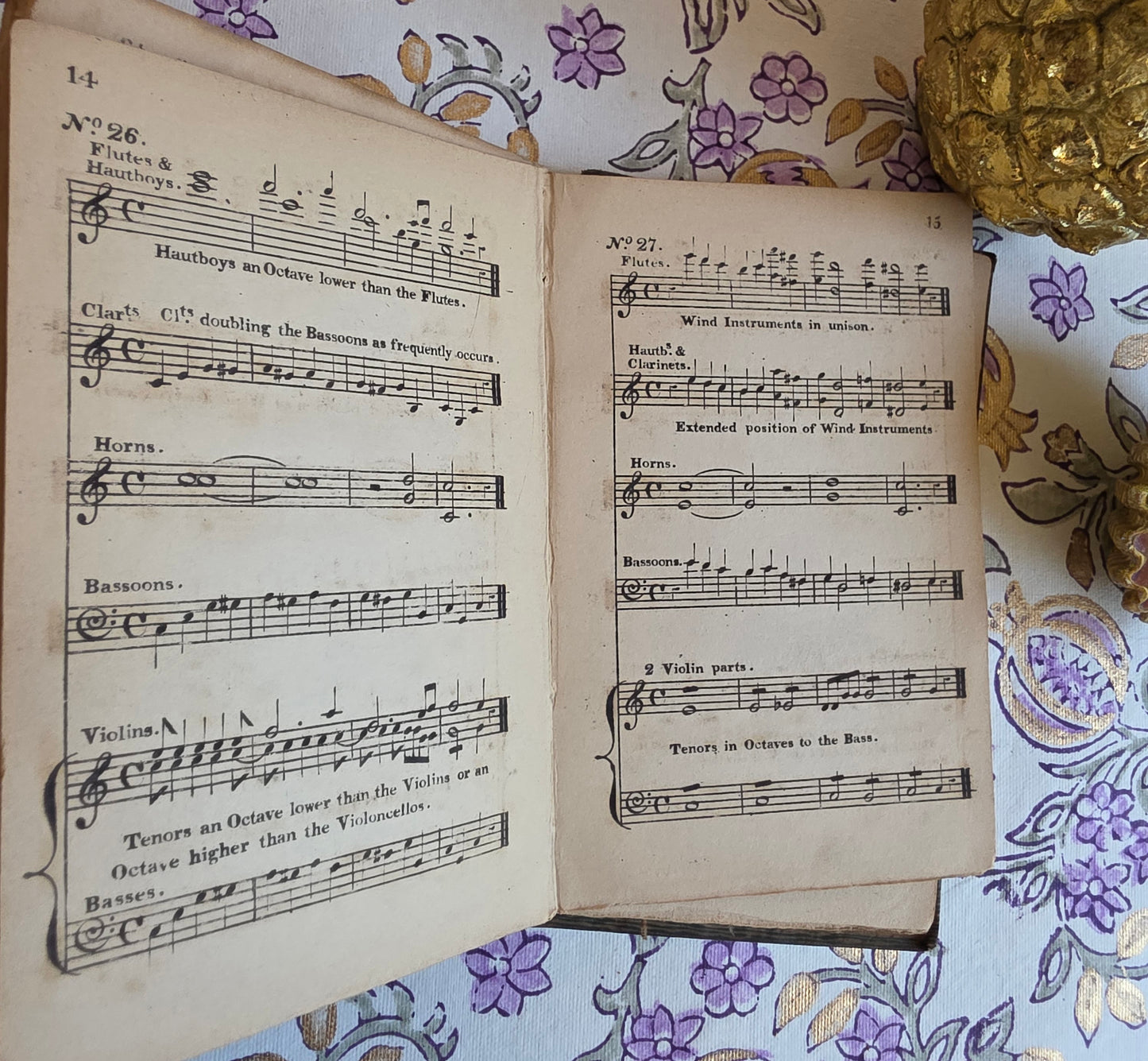 1845 - The Art of Writing for an Orchestra and on Playing from Score - Antique Pocket Book - WITH SOME WEAR