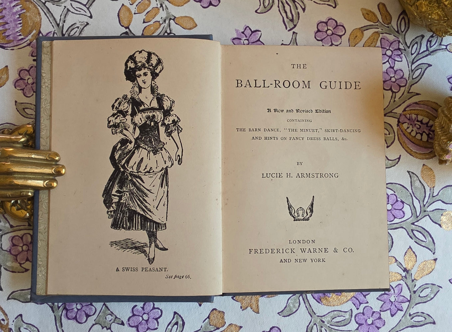 1880s Pocket-Sized  Ball-Room Guide - Antique Guide Book