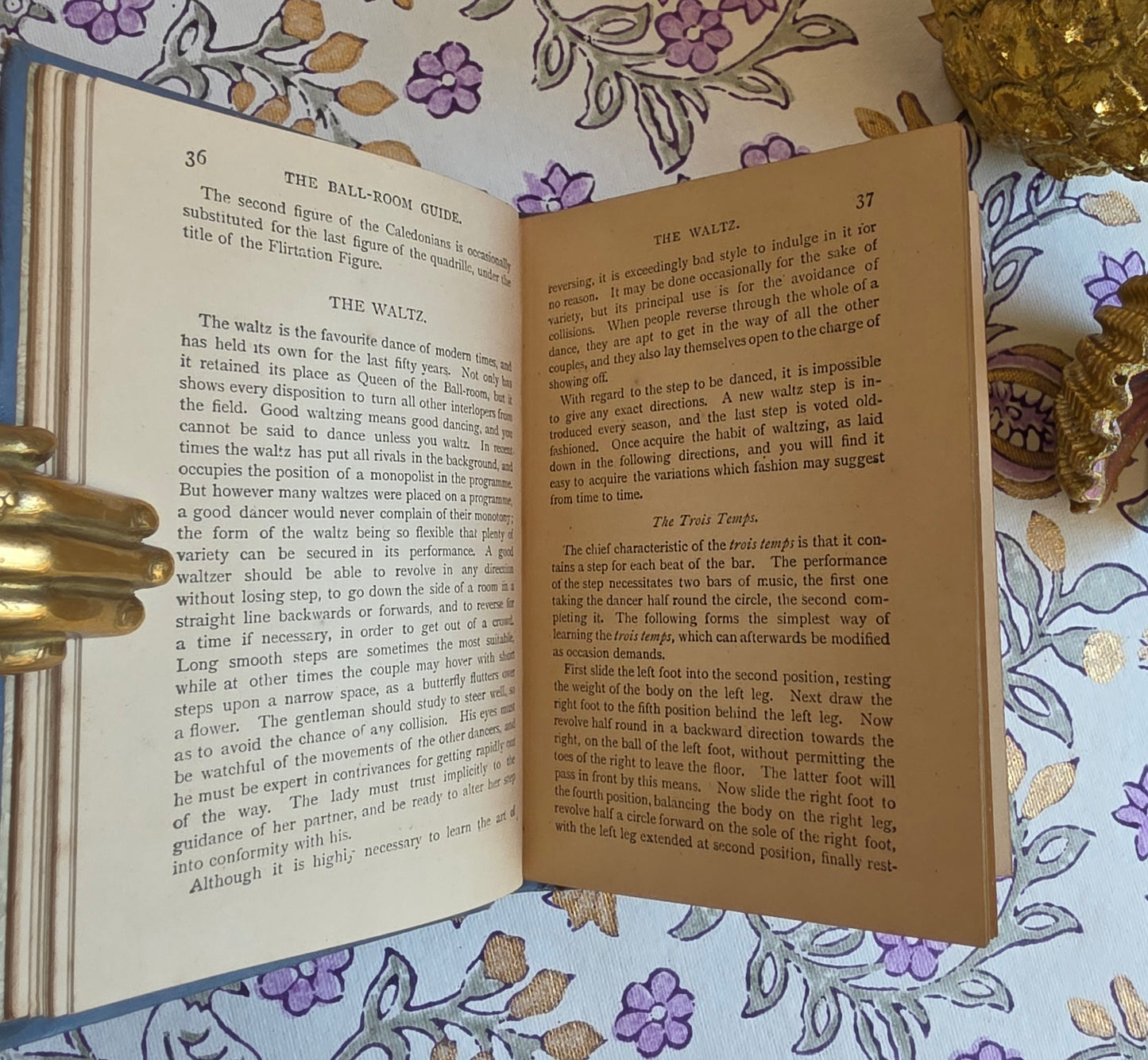 1880s Pocket-Sized  Ball-Room Guide - Antique Guide Book
