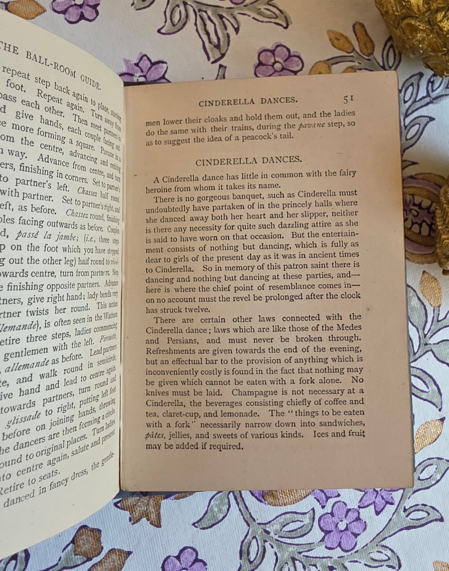 1880s Pocket-Sized  Ball-Room Guide - Antique Guide Book