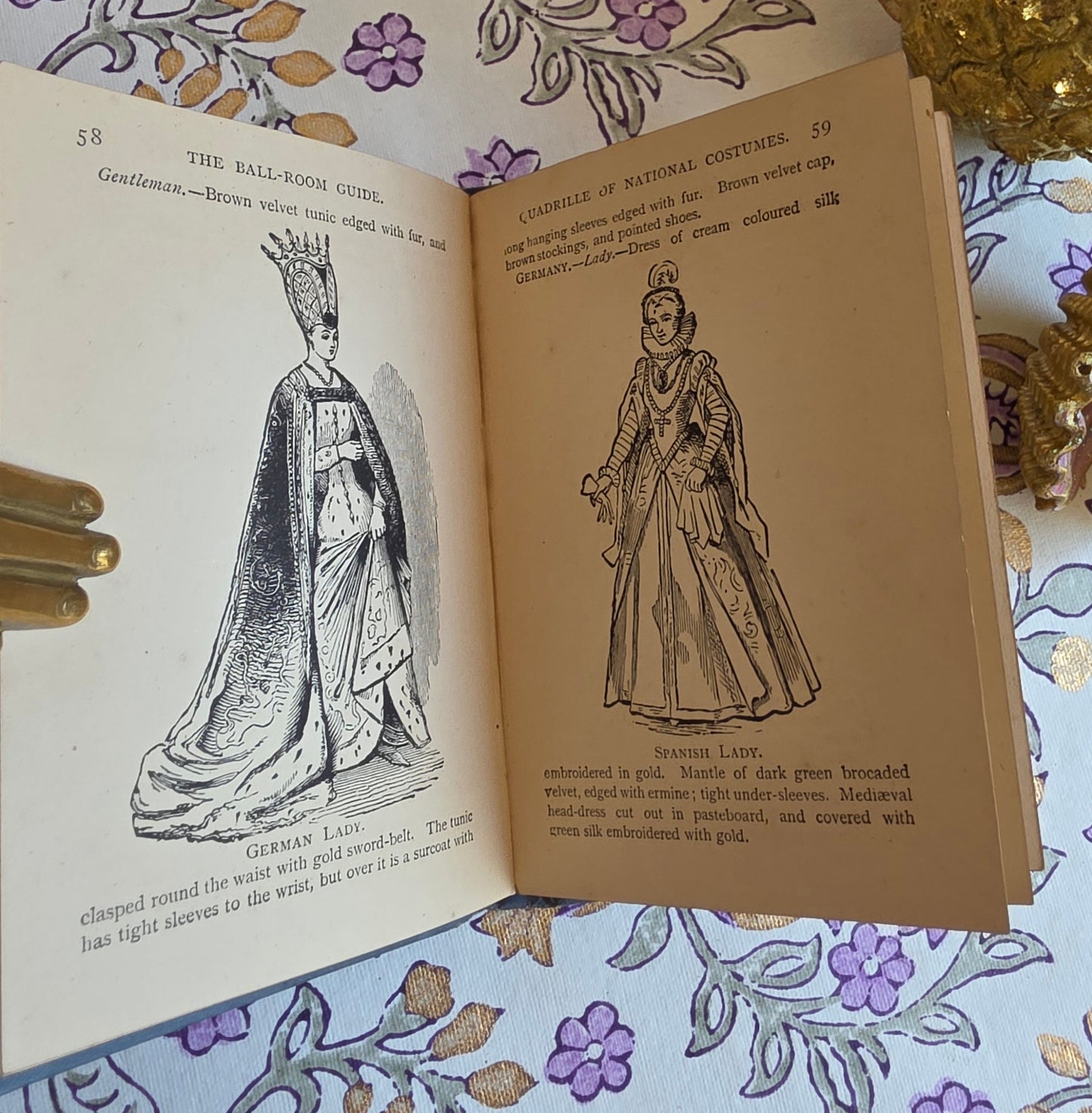 1880s Pocket-Sized  Ball-Room Guide - Antique Guide Book