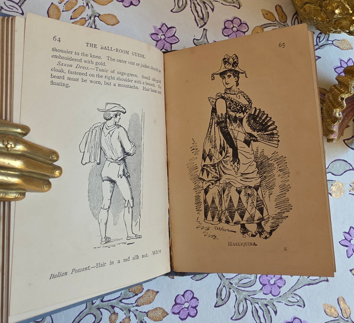 1880s Pocket-Sized  Ball-Room Guide - Antique Guide Book