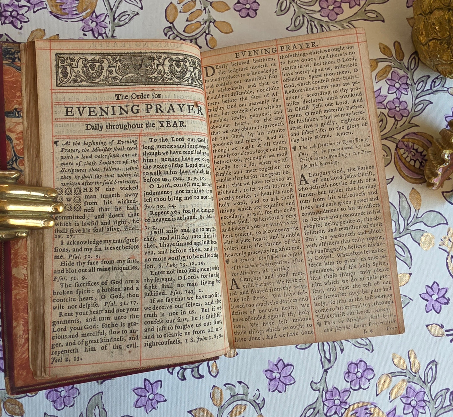 1727 The Book of Common Prayer (with) The Whole Book of Psalms — Deluxe Illustrated & Rubricated Edition