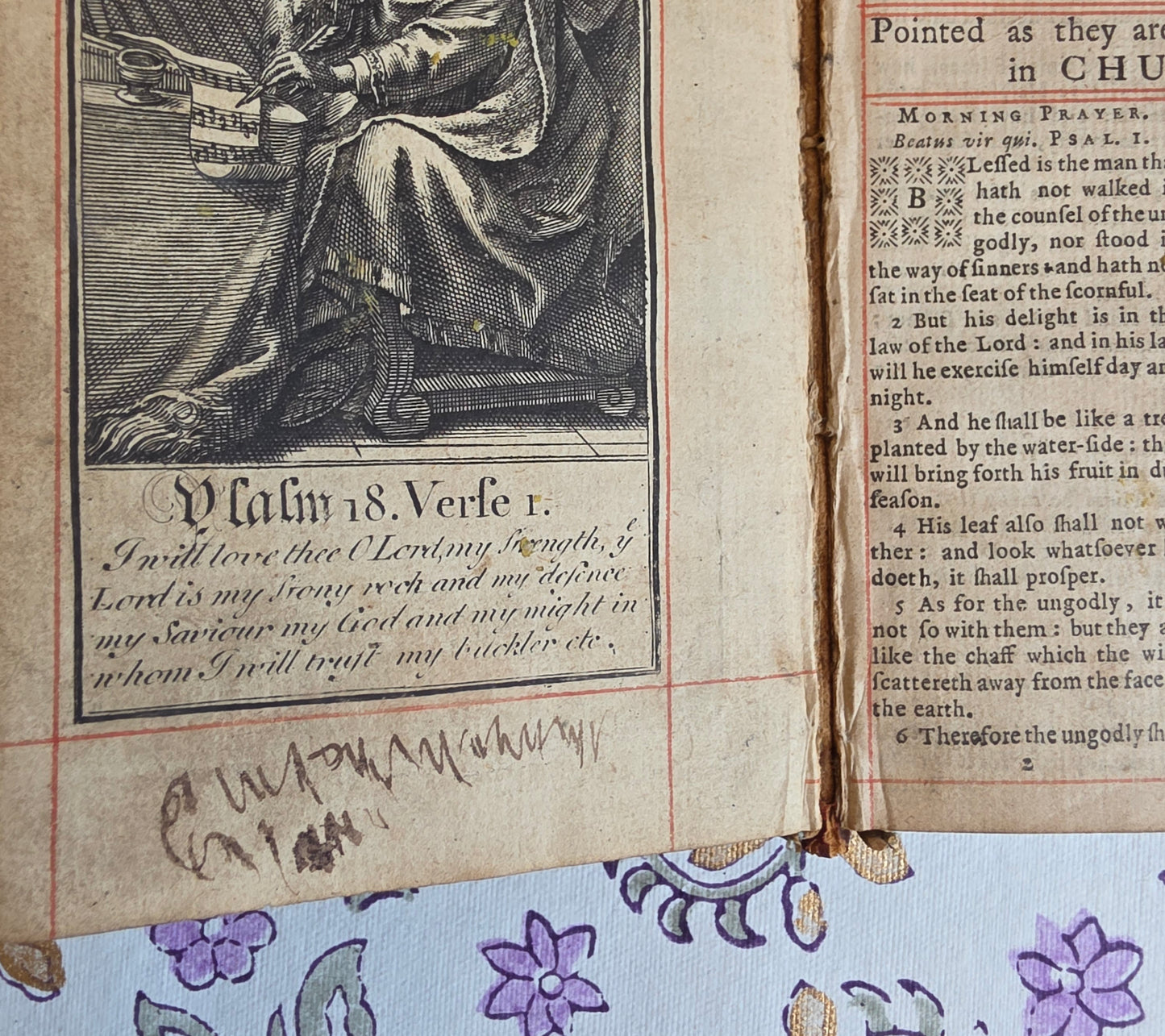 1727 The Book of Common Prayer (with) The Whole Book of Psalms — Deluxe Illustrated & Rubricated Edition