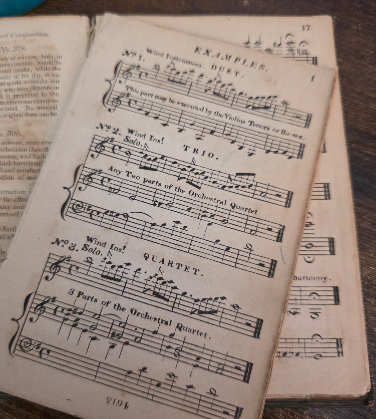 1845 - The Art of Writing for an Orchestra and on Playing from Score - Antique Pocket Book - WITH SOME WEAR