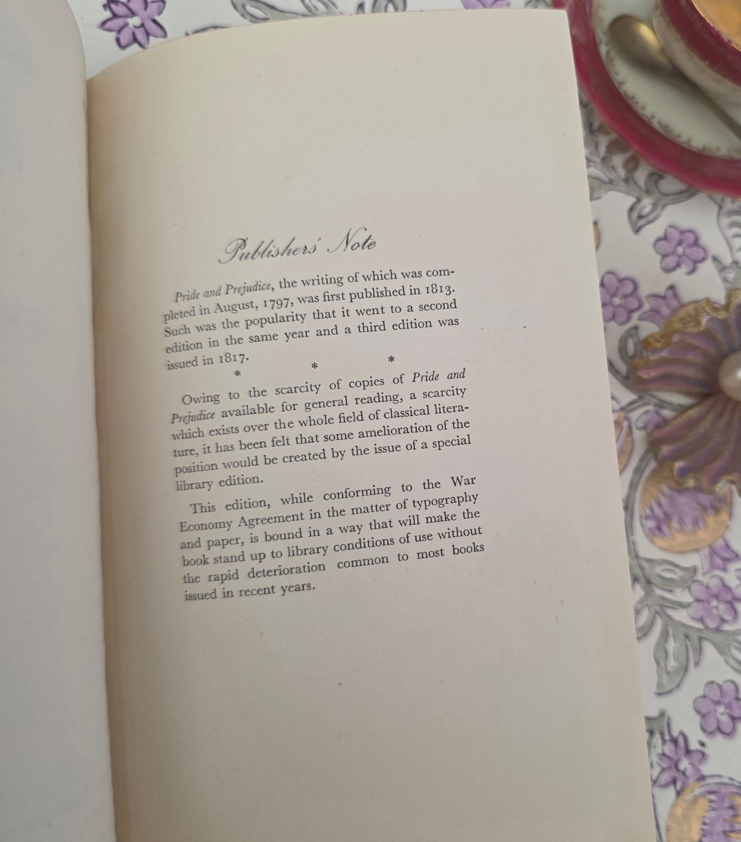 1947 Pride and Prejudice by Jane Austen - Vintage Book
