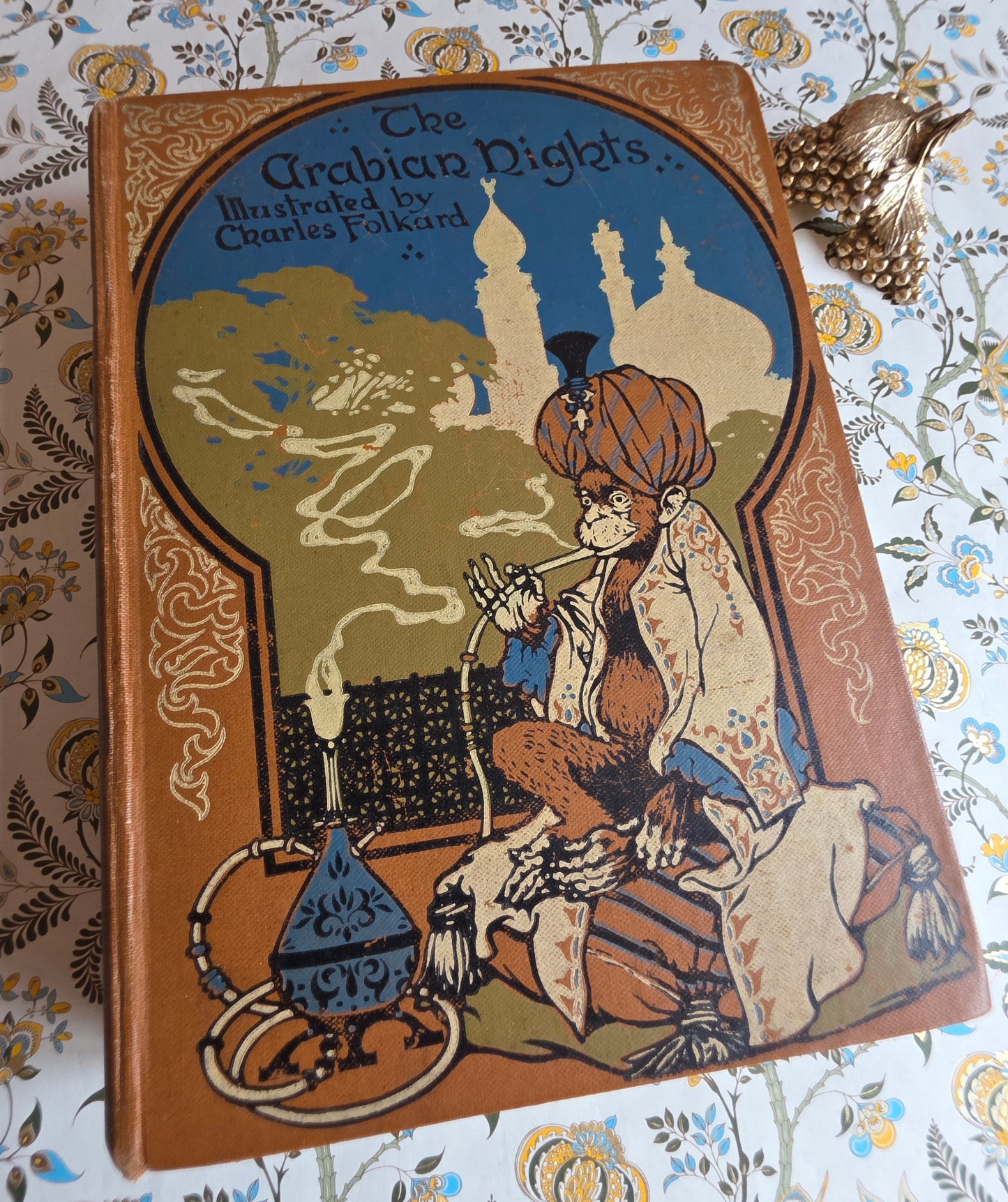 1920 The Arabian Nights Illustrated by Charles Folkard : Antique Book