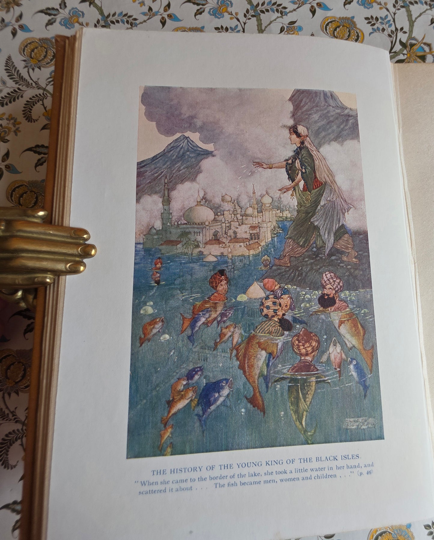 1920 The Arabian Nights Illustrated by Charles Folkard : Antique Book