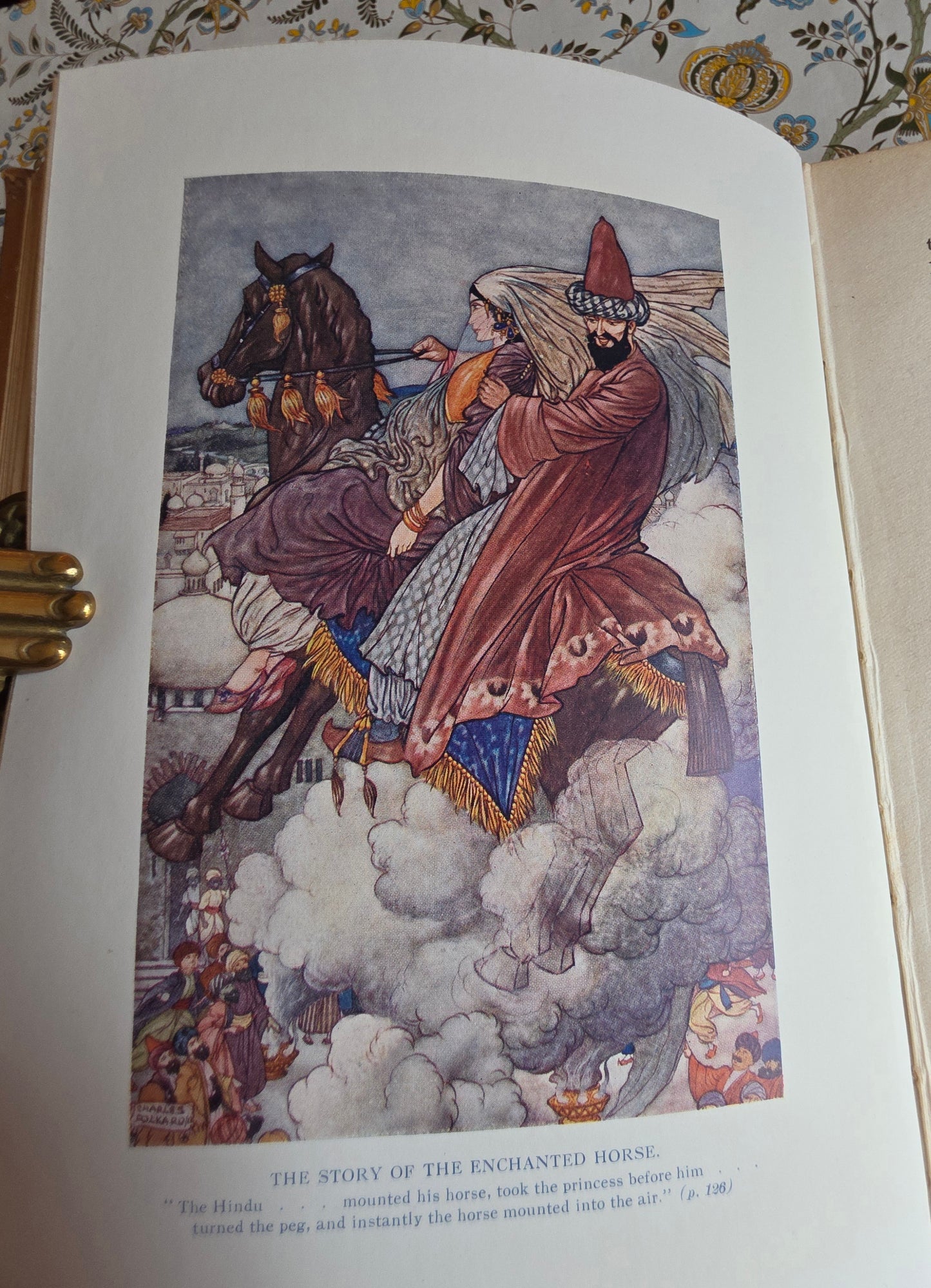 1920 The Arabian Nights Illustrated by Charles Folkard : Antique Book