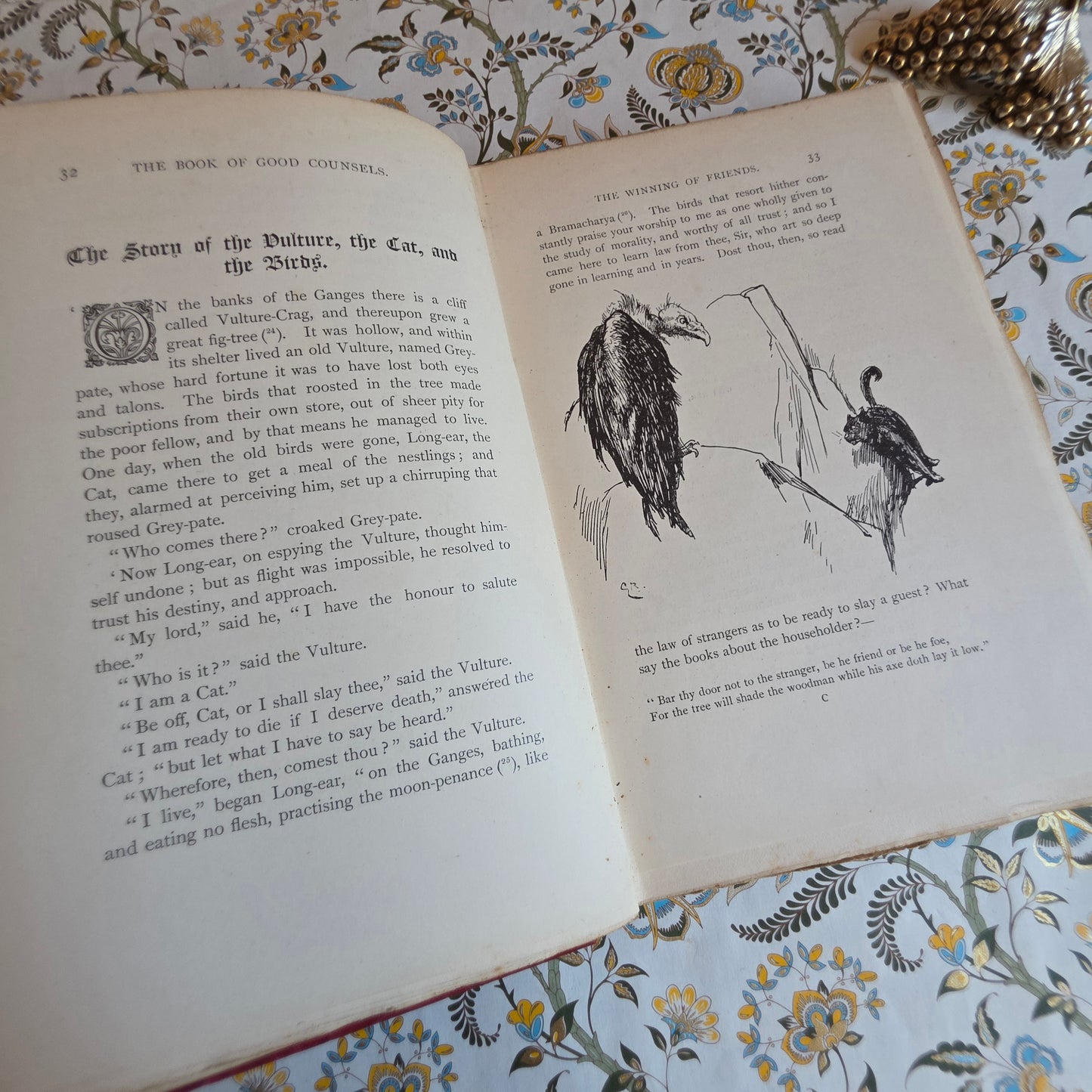 1893 The Book of Good Counsels - From the Sanskrit / Illustrated Antique Book