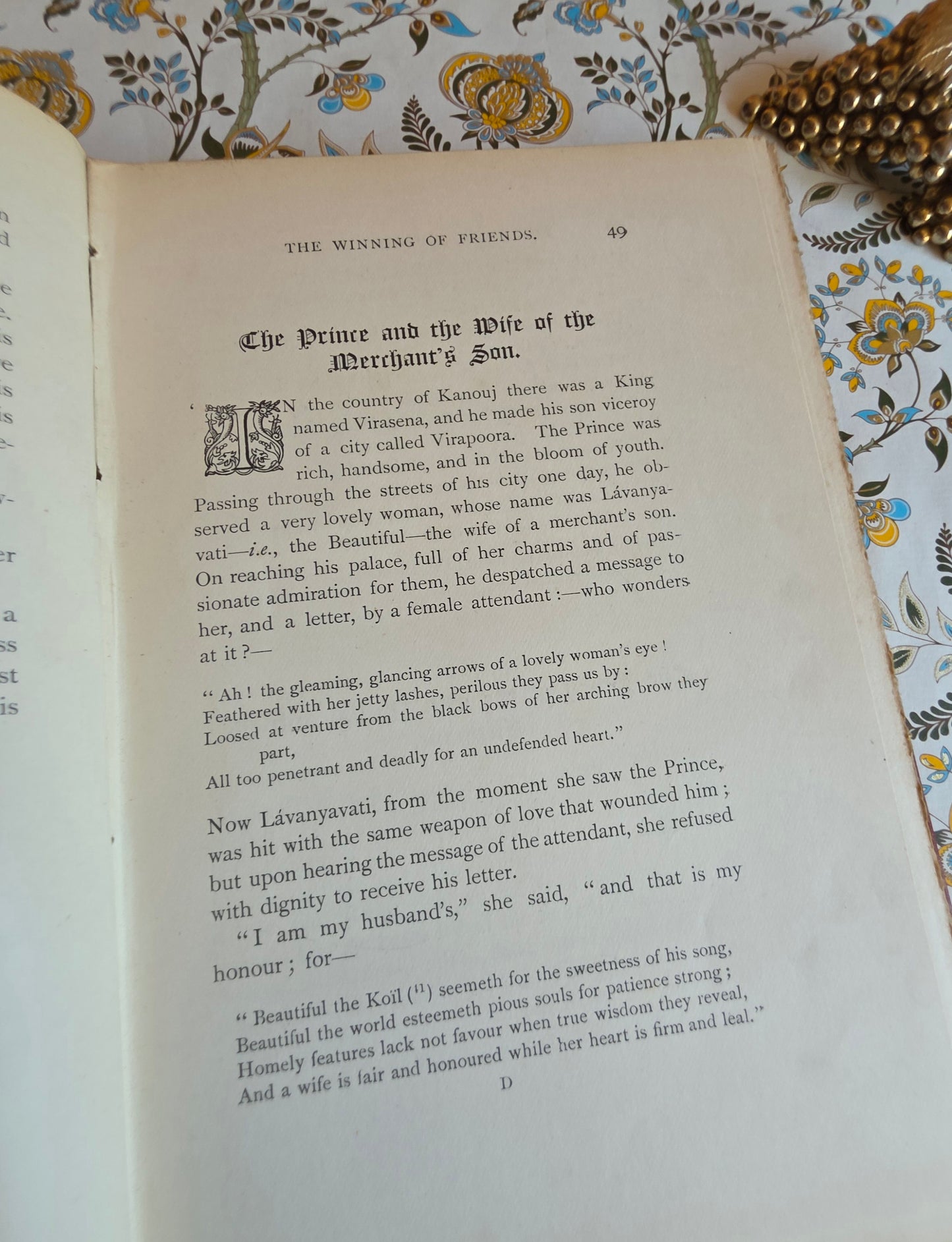 1893 The Book of Good Counsels - From the Sanskrit / Illustrated Antique Book