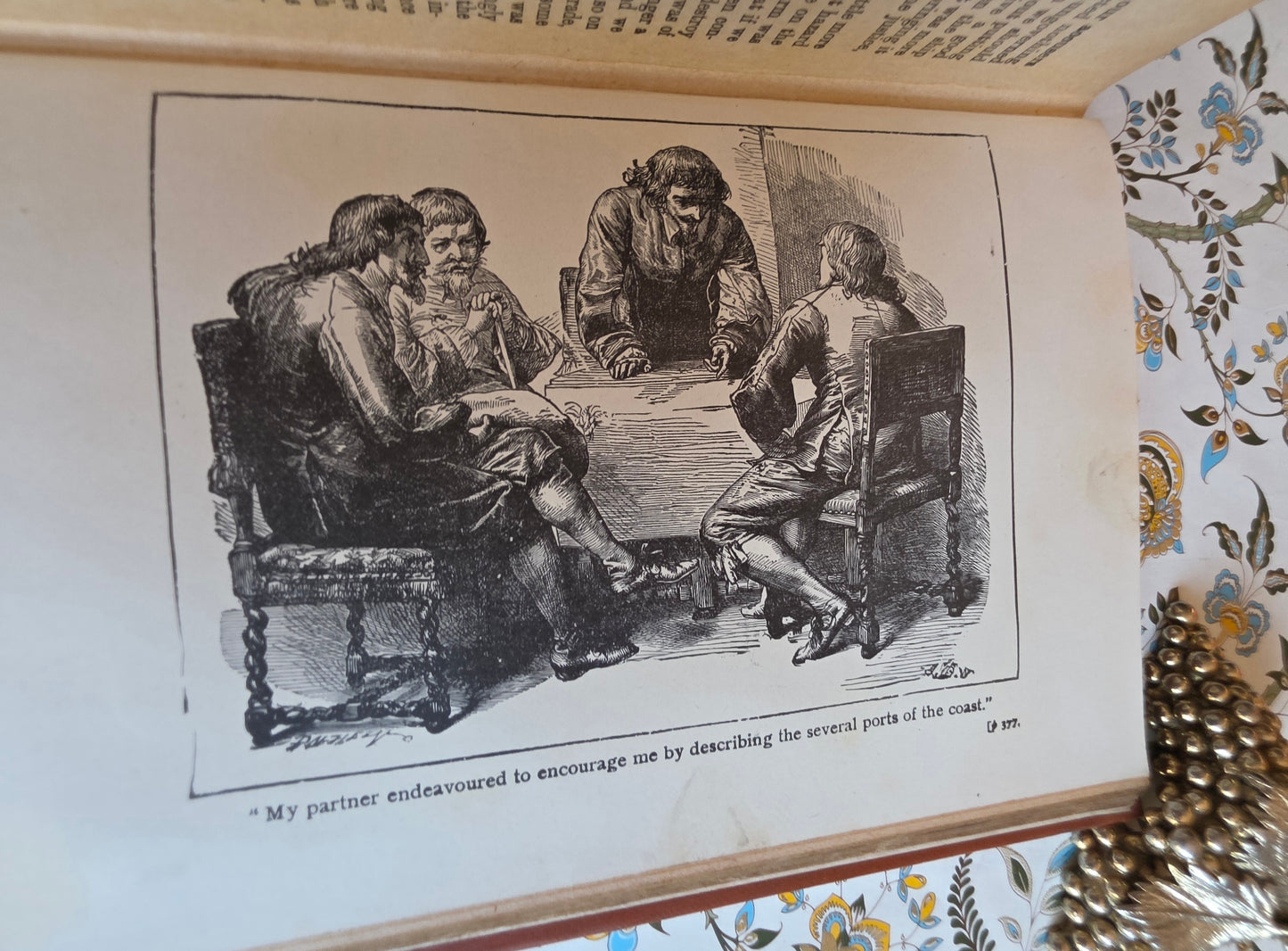 Early 1900s The Life and Adventures of Robinson Crusoe - Illustrated Antique Book