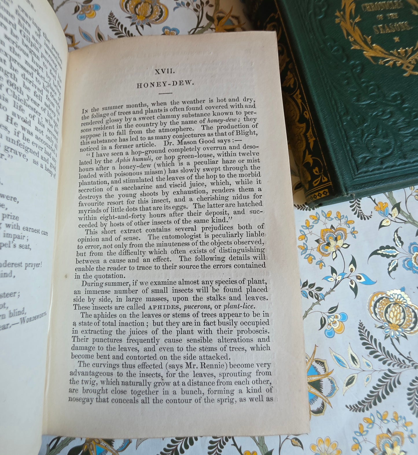 1844 Chronicles of the Seasons - Scarce Antique 4 Volume Set