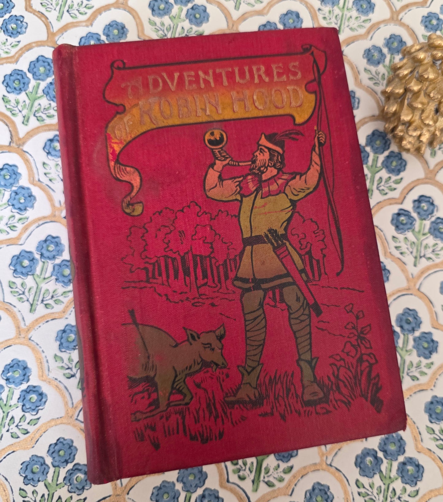 c1900 The Life and Adventures of Robin Hood - Antique Book