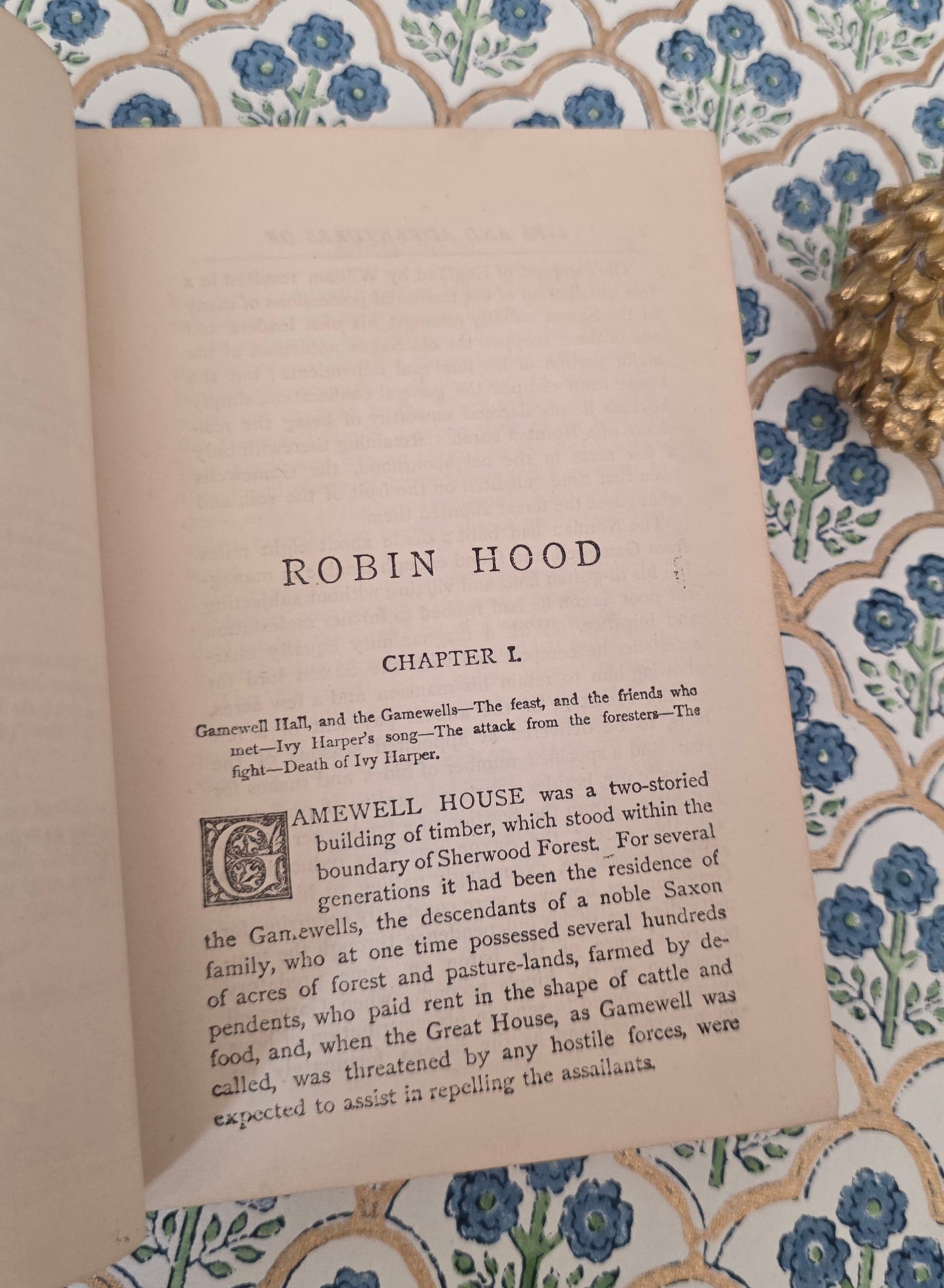 c1900 The Life and Adventures of Robin Hood - Antique Book