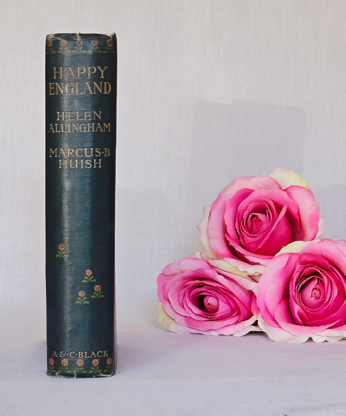 1903 Happy England by Allingham and Huish - Illustrated Antique Book