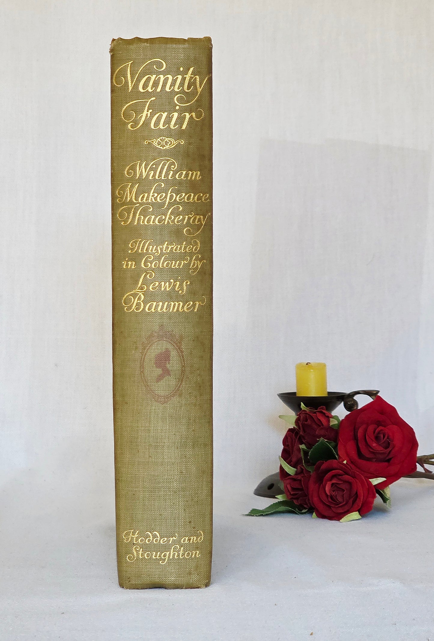 1913 Vanity Fair by William Makepeace Thackeray - Large Antique Illustrated Book